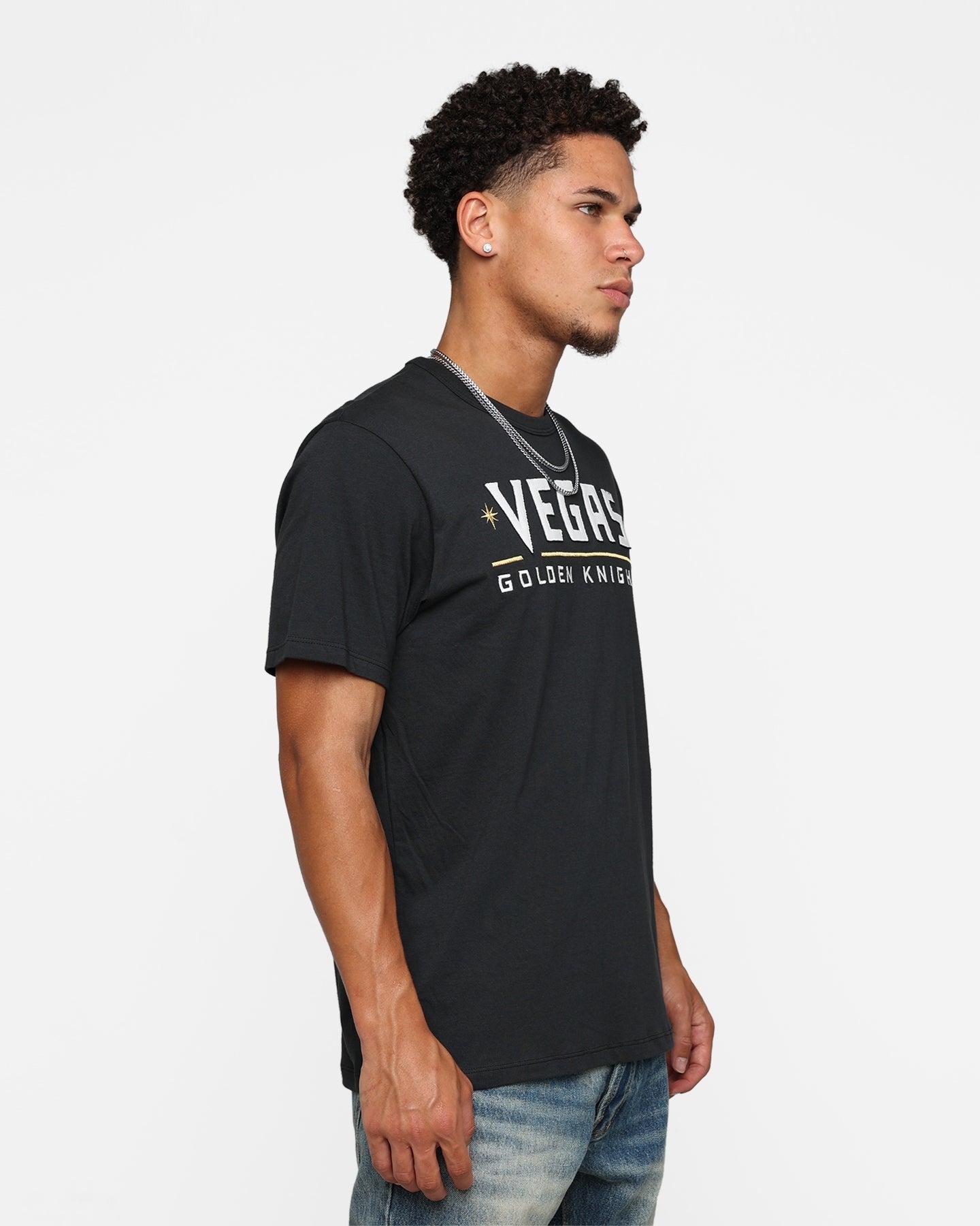 47 Brand Vegas Golden Knights Flint Black T-Shirt Black