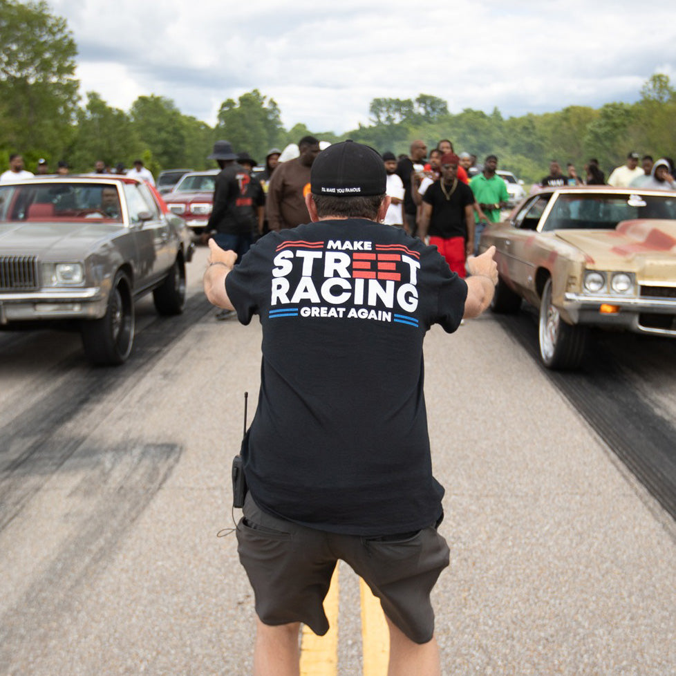 1320Video Make Street Racing Great Again Black T-Shirt