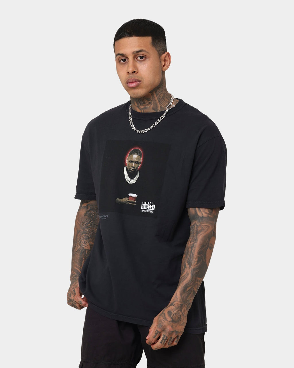 4HUNNID Forever Issues Album Cover T-Shirt Black