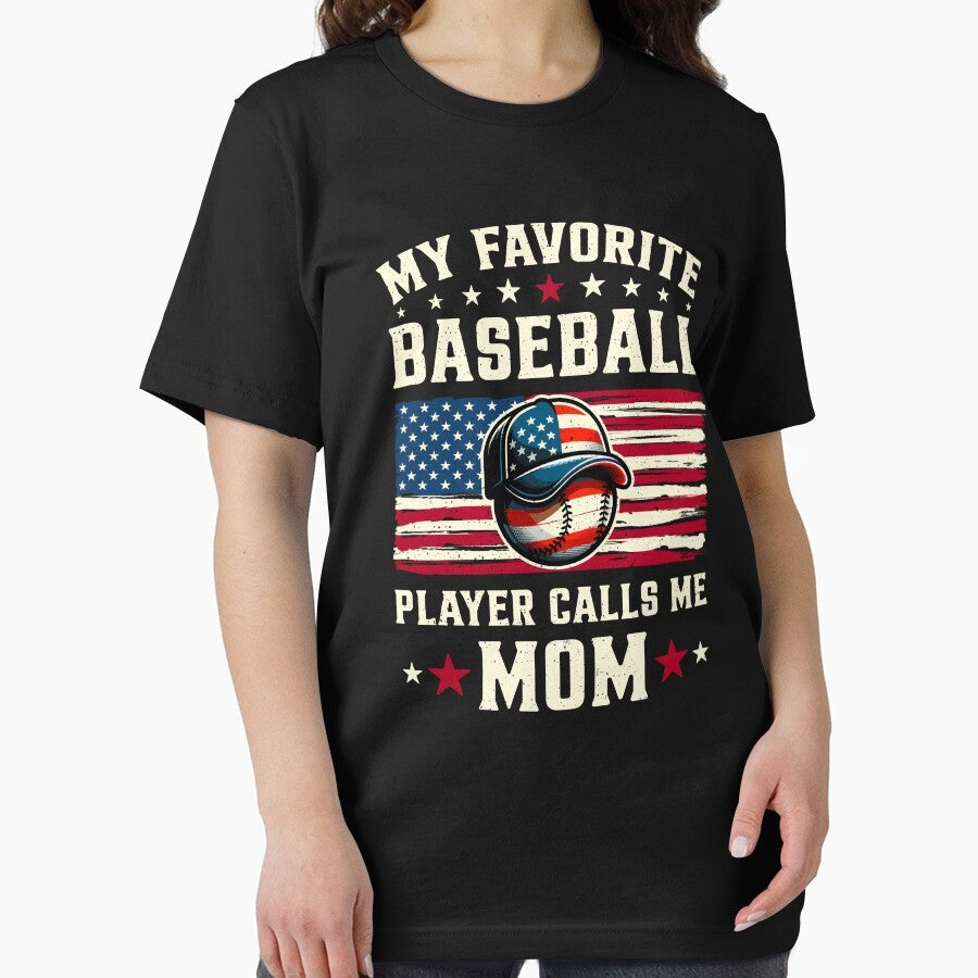4th of July American Baseball Mom Essential T-Shirt
