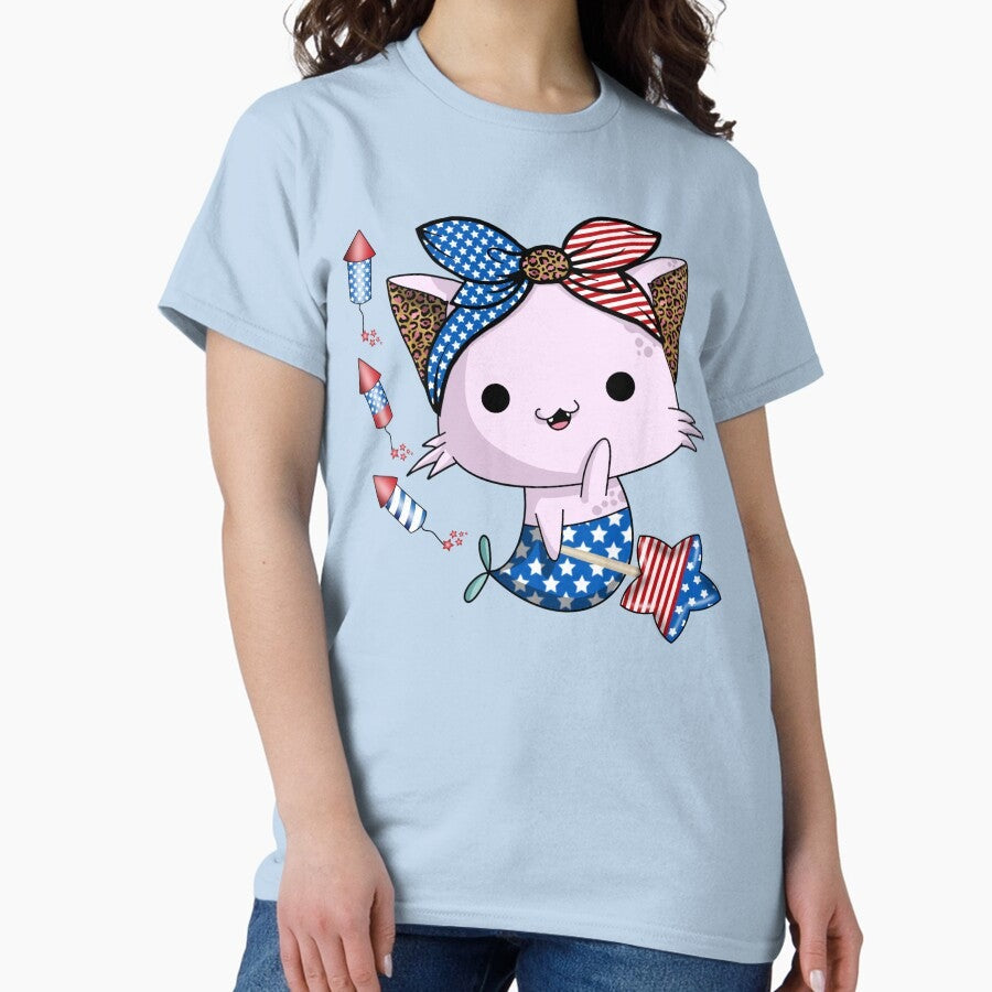 4th of July cat Classic T-Shirt