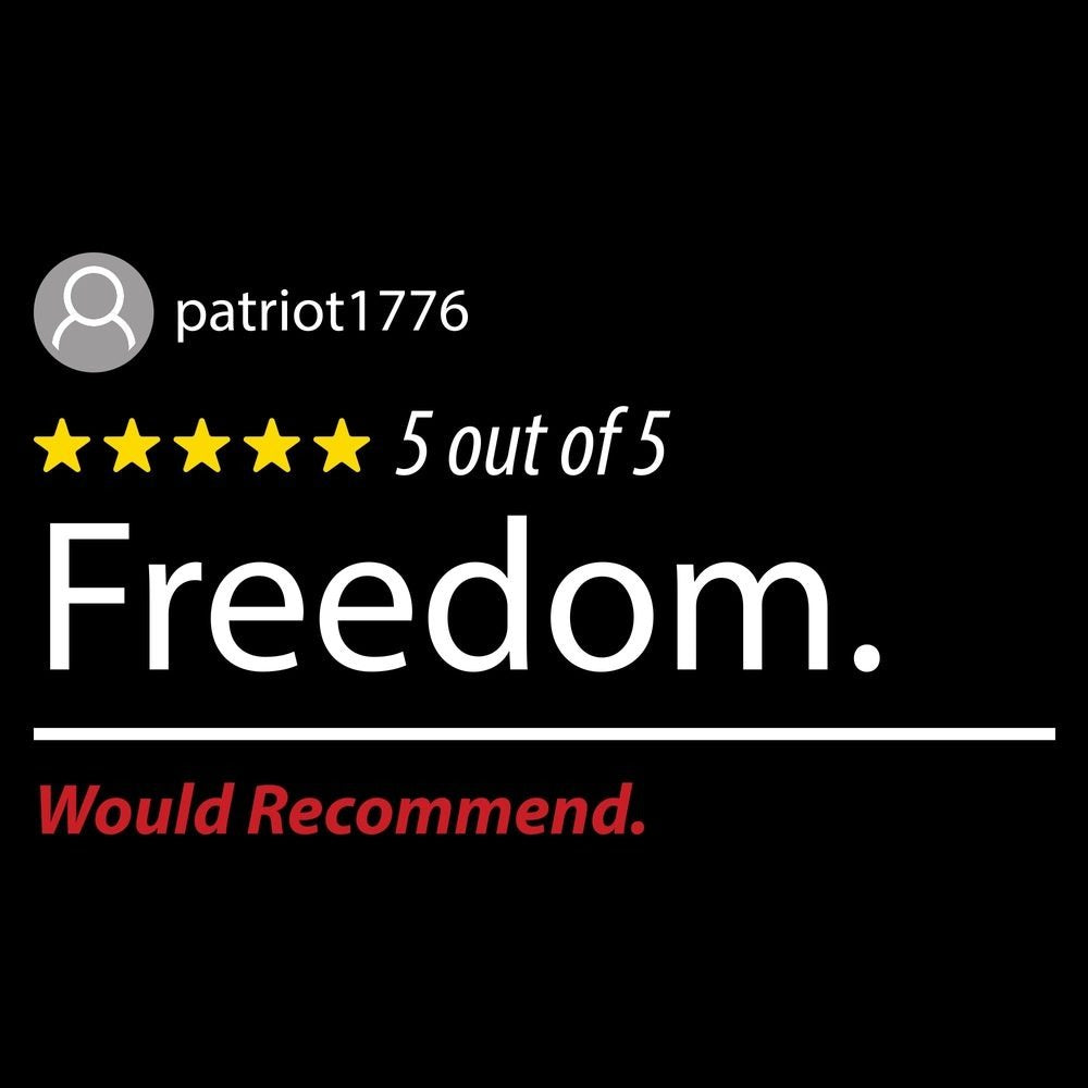 5 Star Freedom T-Shirt - Black