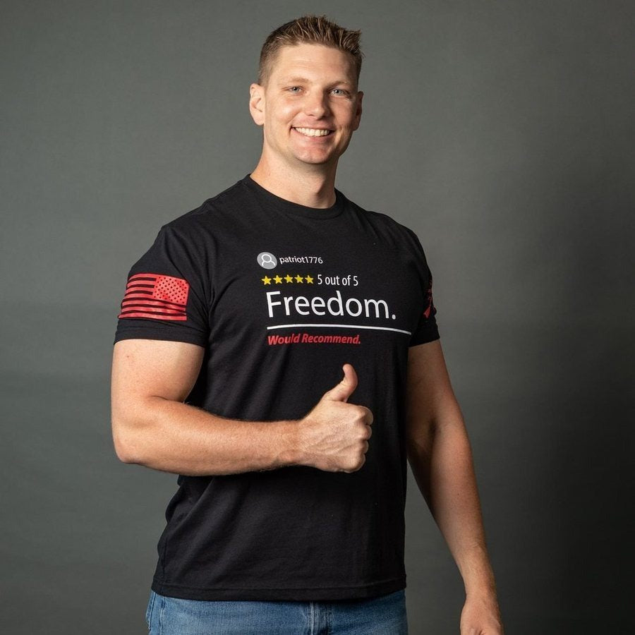 5 Star Freedom T-Shirt - Black