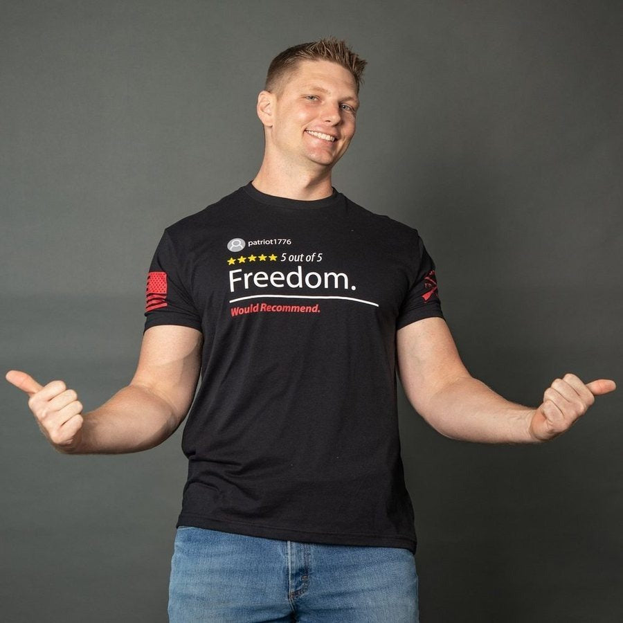 5 Star Freedom T-Shirt - Black