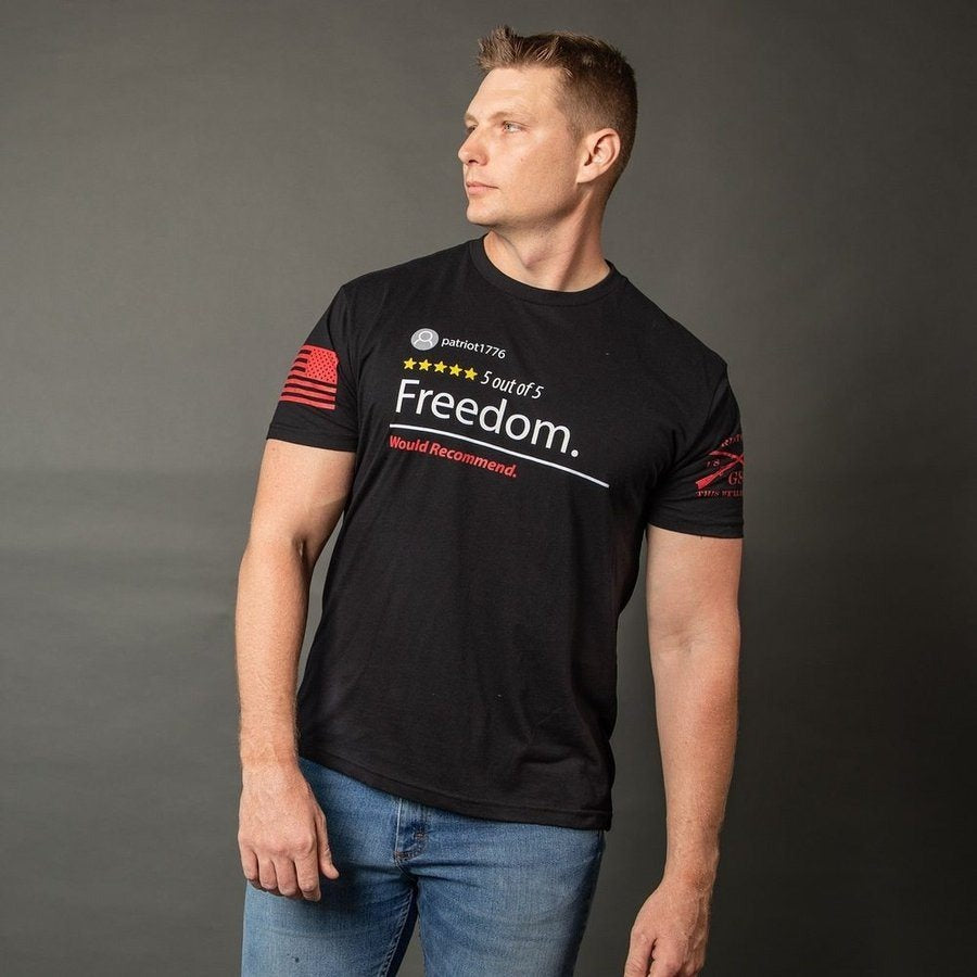 5 Star Freedom T-Shirt - Black