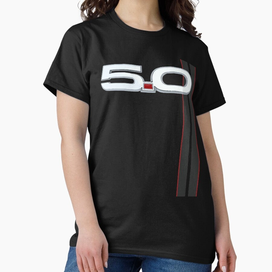 5.0 V8 GT Mustang racing stripes S550 Classic T-Shirt