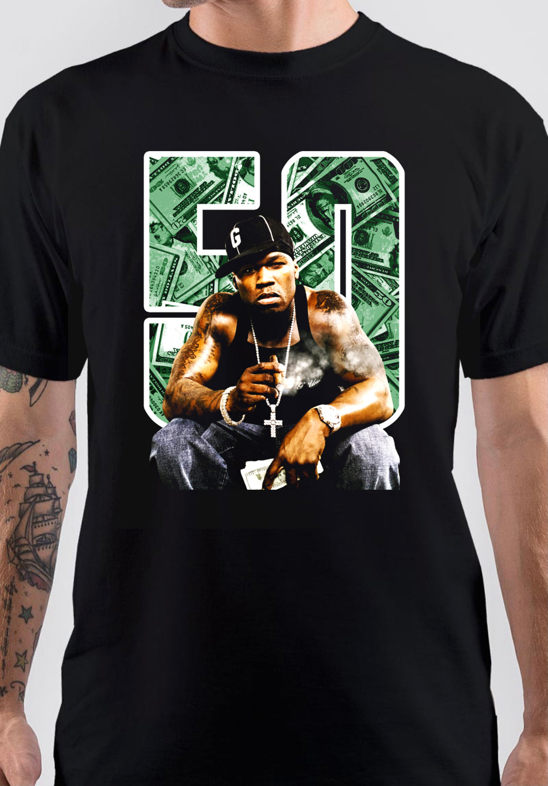 50 Cent Rapper T-Shirt Style002