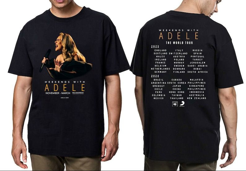 Adele Shirt, The World Tour 2023-2024 Shirts