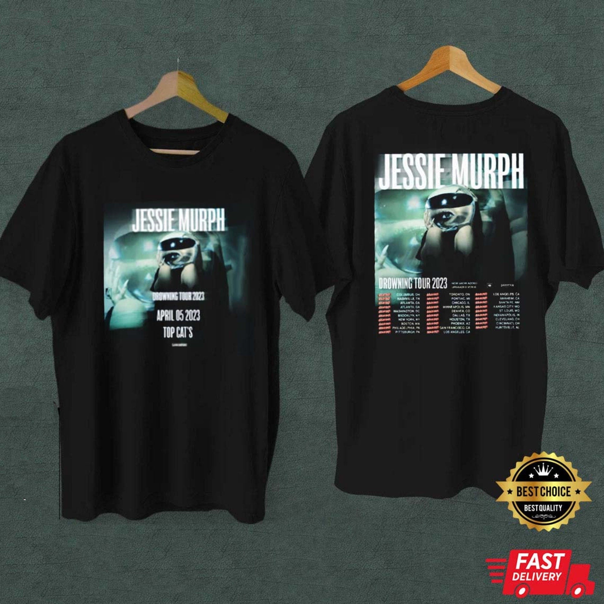 Jessie Murph Drowning Music Tour 2023 T-Shirt