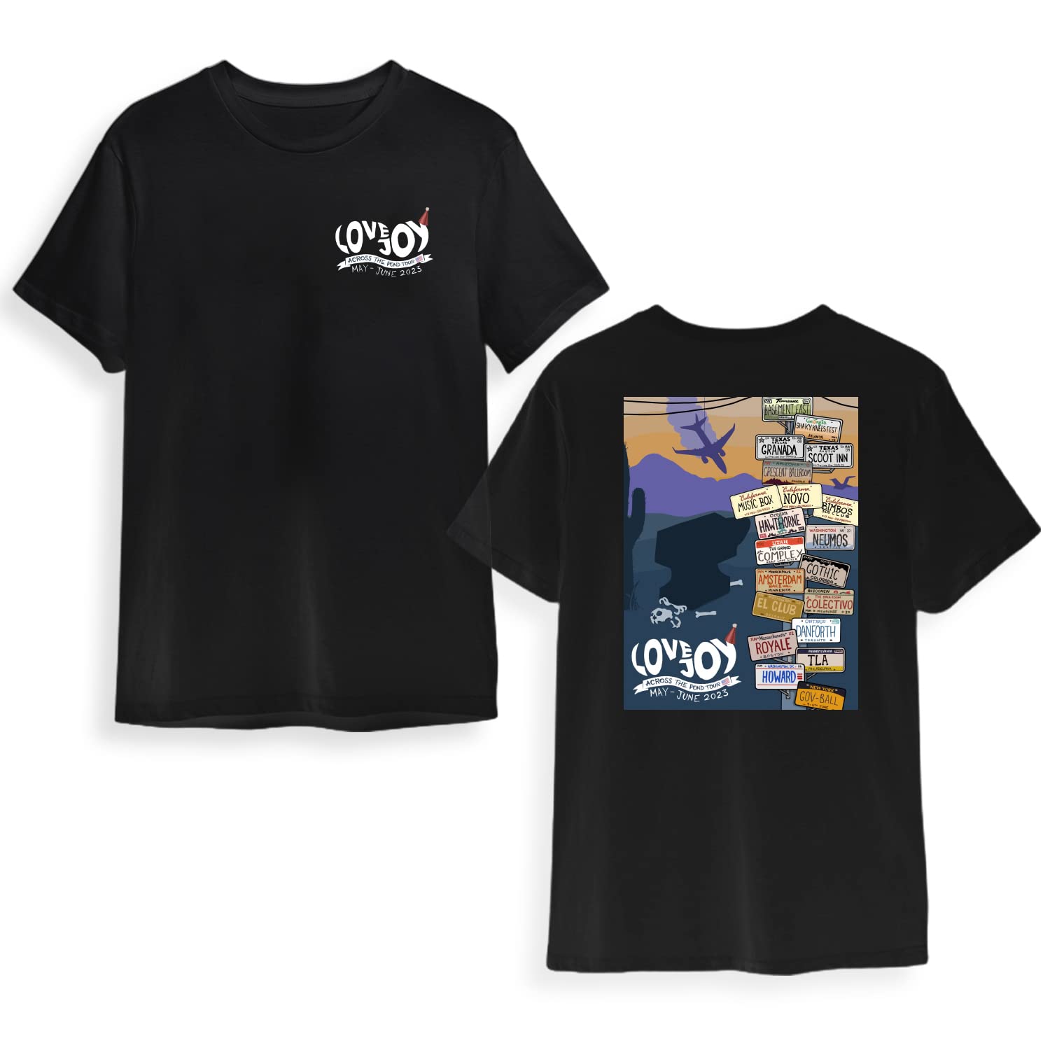 Lovejoy ACROSS The Po^nd Tour 2023 2 Sides Shirt, Lovejoy 2023 Music Tour Shirt