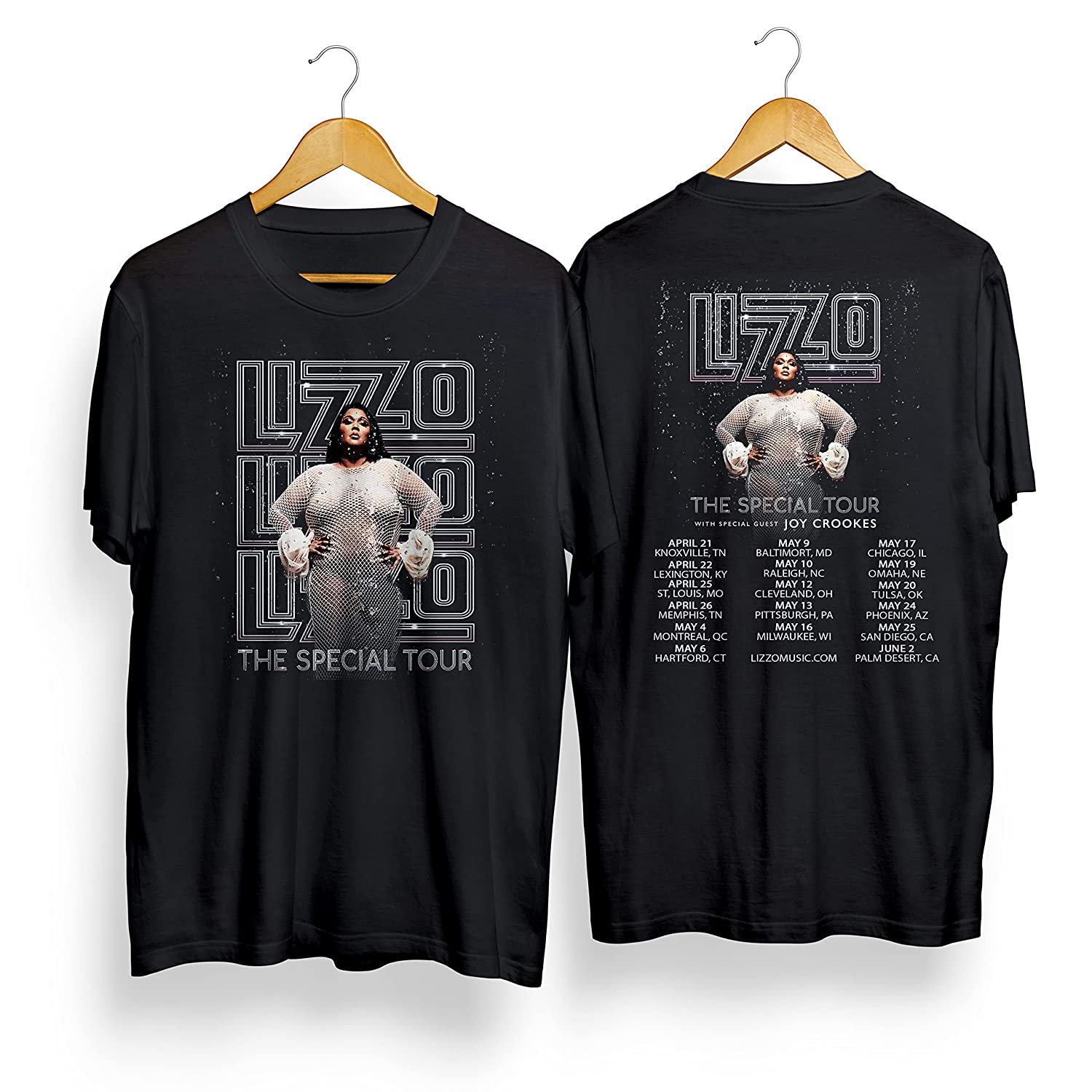 2 Sides Li.z.zo Special World TOUR DATES 2023 World Tour Double Sided Shirt
