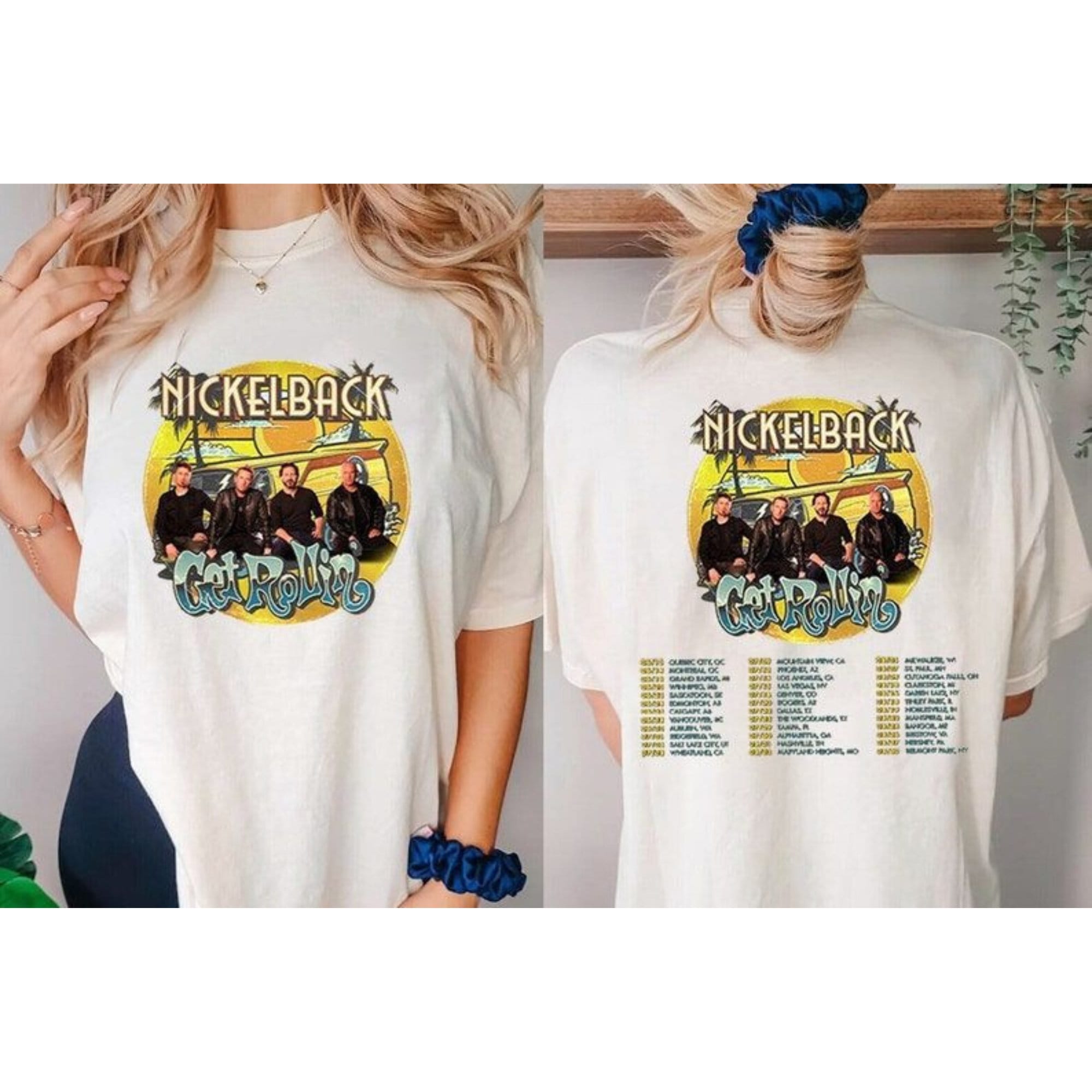 Nickelback Get Rollin Tour 2023 Shirt, Country Music Tee Gift Fan