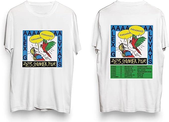 Ale x G and Alvvays Tour Shirt 2023