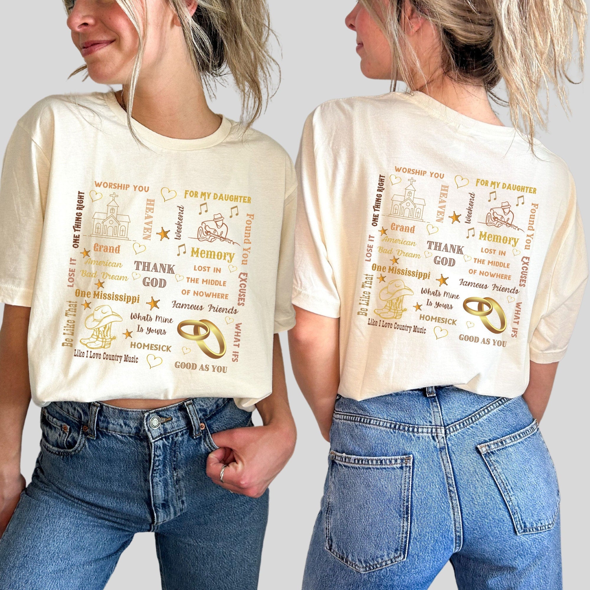 Kane Brown Shirt, Song Lyrics Shirt, Country Song Shirt Tour 2023 Shirt, Music Festival Concert T Shirt