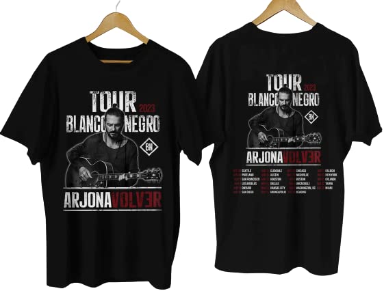 Ricardo Arjona Shirt Tour Blanco Y Negro Arjona Volver 2023 Shirts, Music Tour 2023 Tshirt