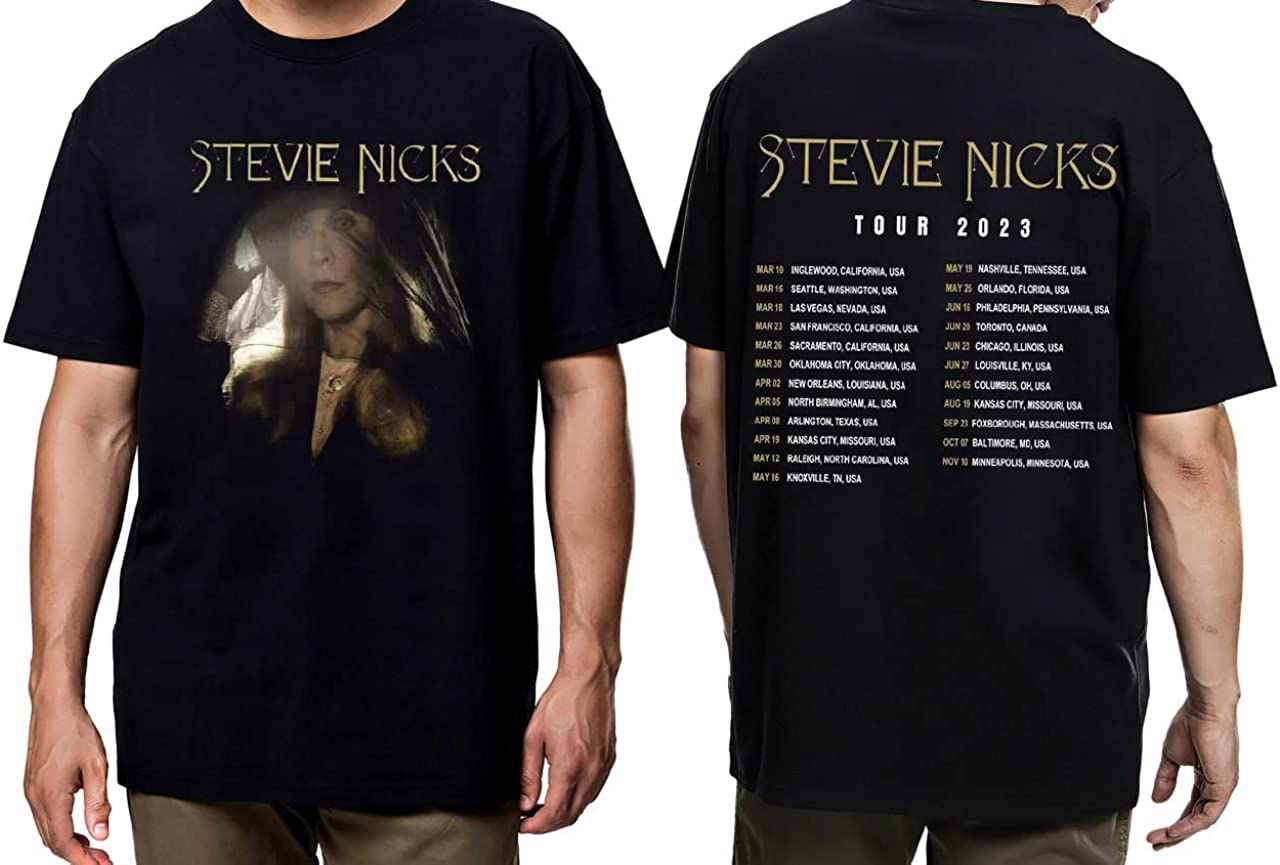 Music Tour 2023 Double Sided Vintage Tee Rock Music Tour 2023