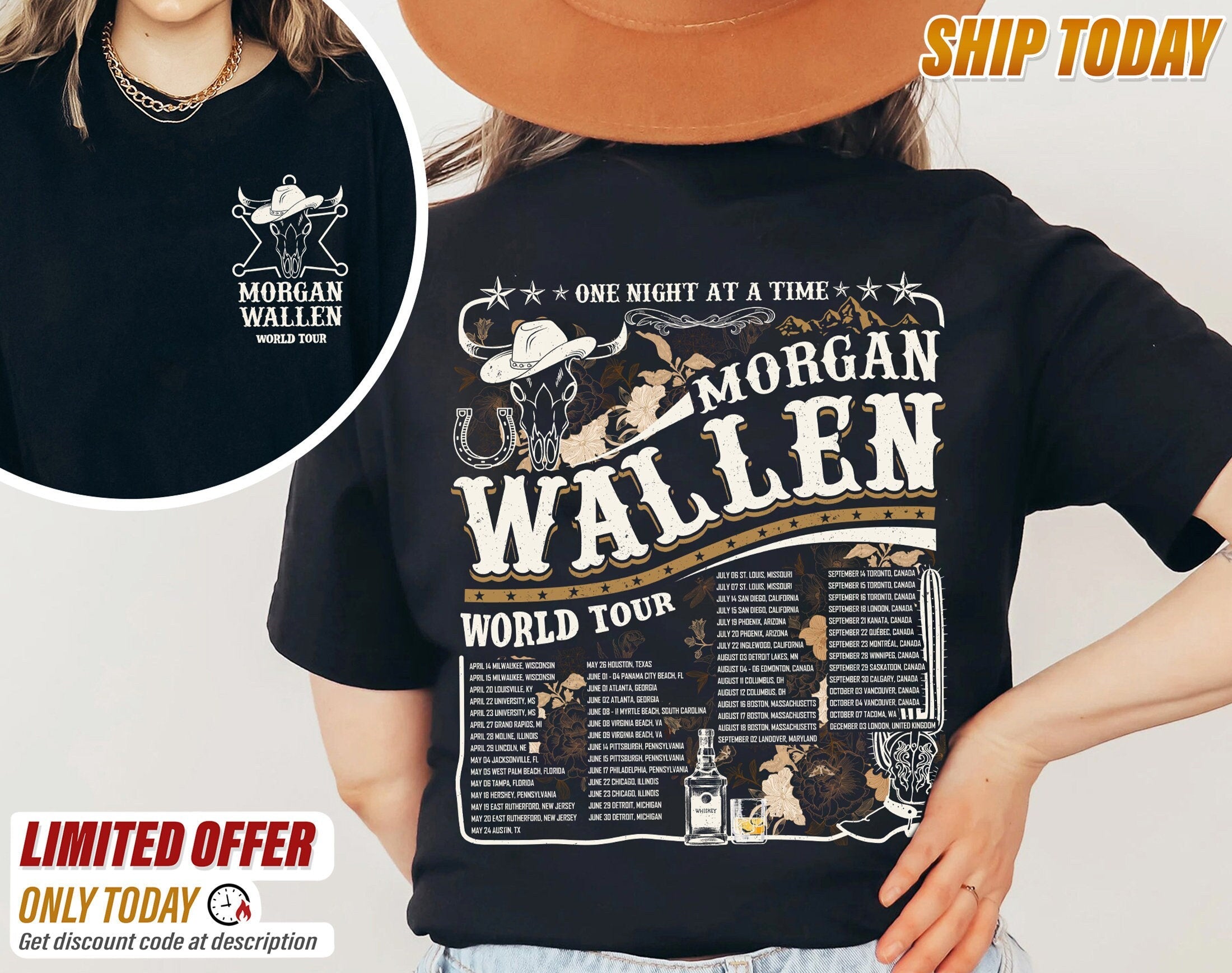 Wallen Western Shirt, Country Music, Gifts for Fan, Western Tour Tshirt