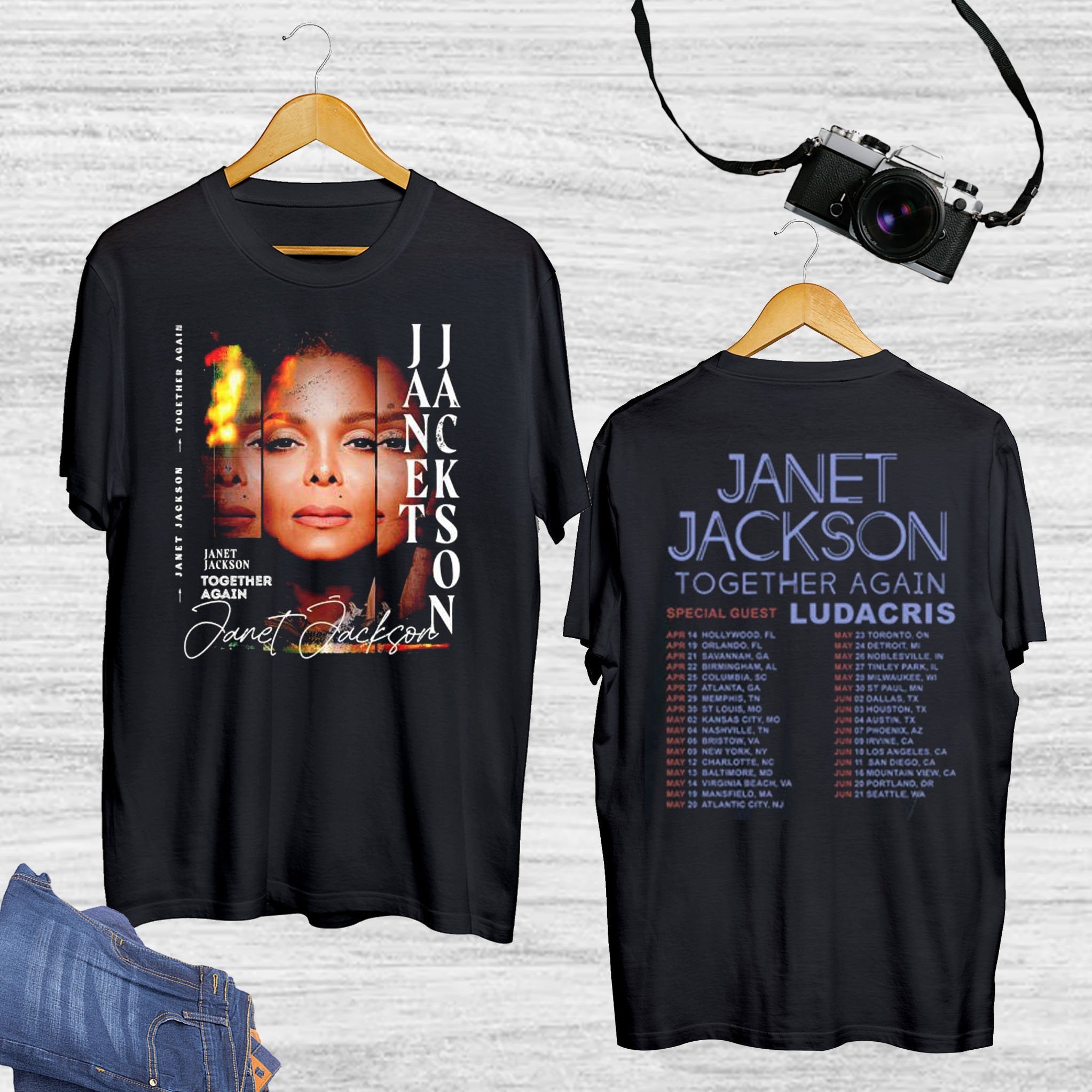 2023 Tour Janet Jackson Together Again Tour T-Shirt, Janet Jackson Shirt, Janet Jackson Fan Gift