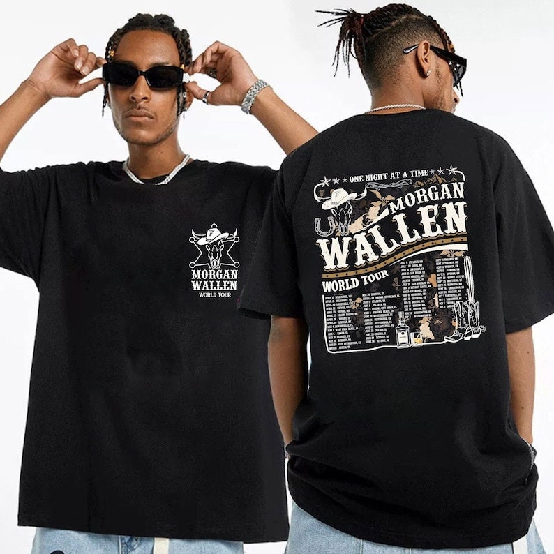 Wallen Western One Night At A Time 2023 World Tour Shirt, Wallen Western Shirt, Cowboy Music Shirt