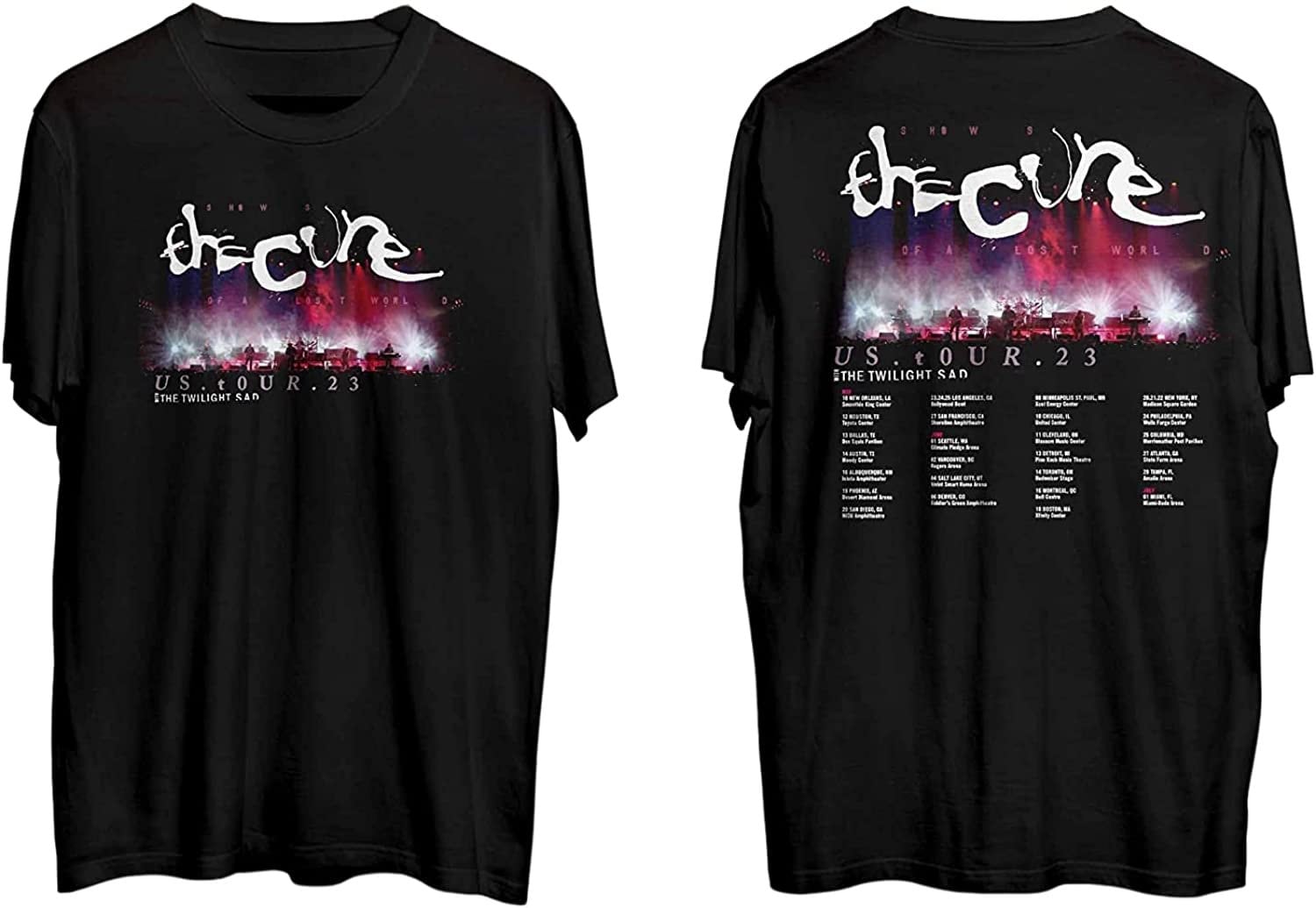 The Cure Band Tour Shirt, The Cure 2023 North American Tour T-Shirt, Vintage Music Concert