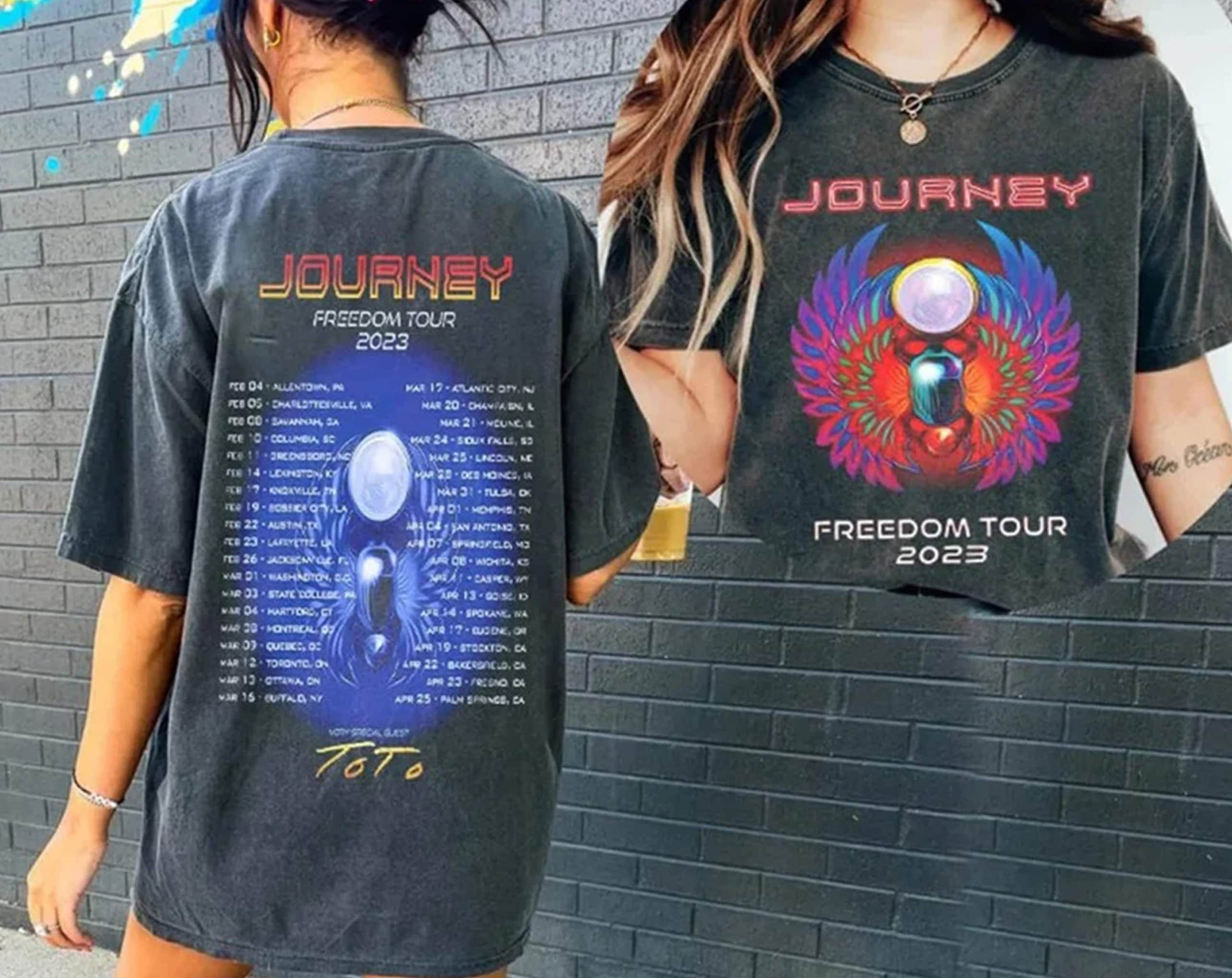 Journey Freedom Tour 2023 Shirt, Journey 50th Anniversary, Music Tour 2023 Tshirt