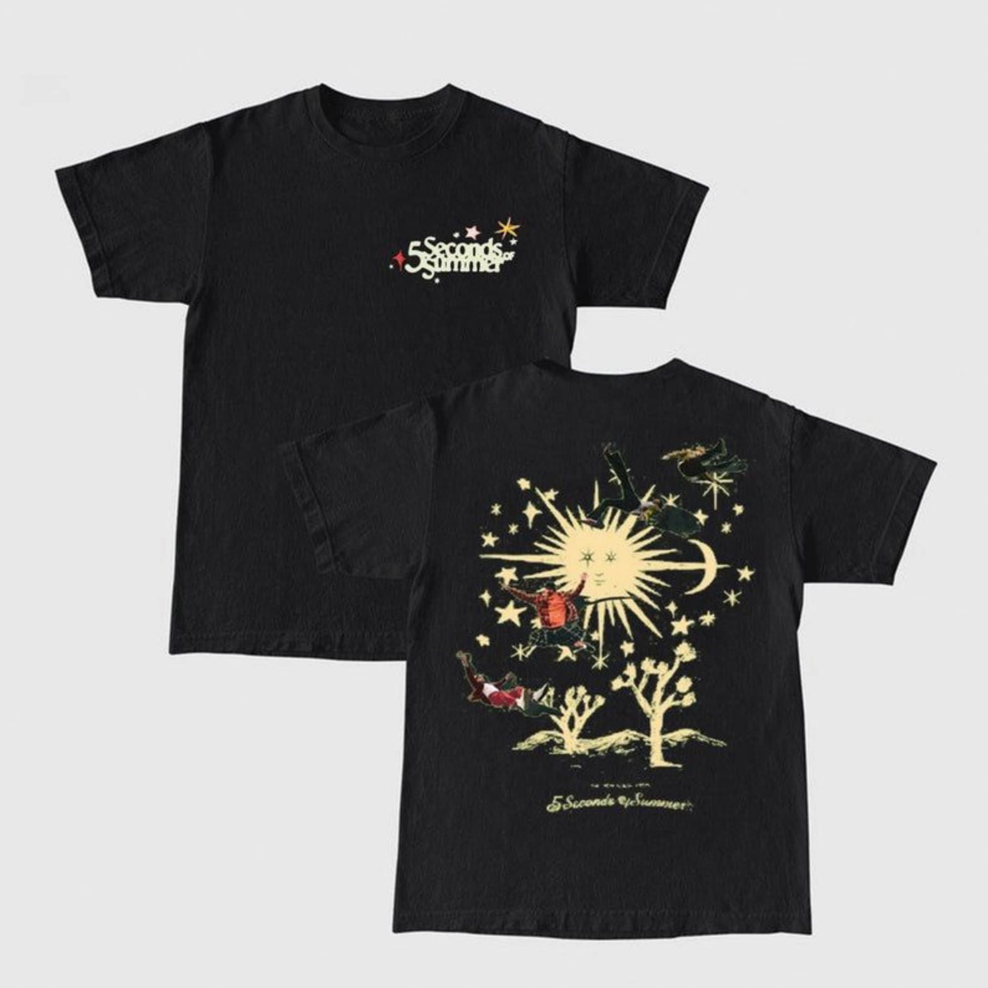 5SOS Double Side TShirt, 5SOS Double Sides Shirt