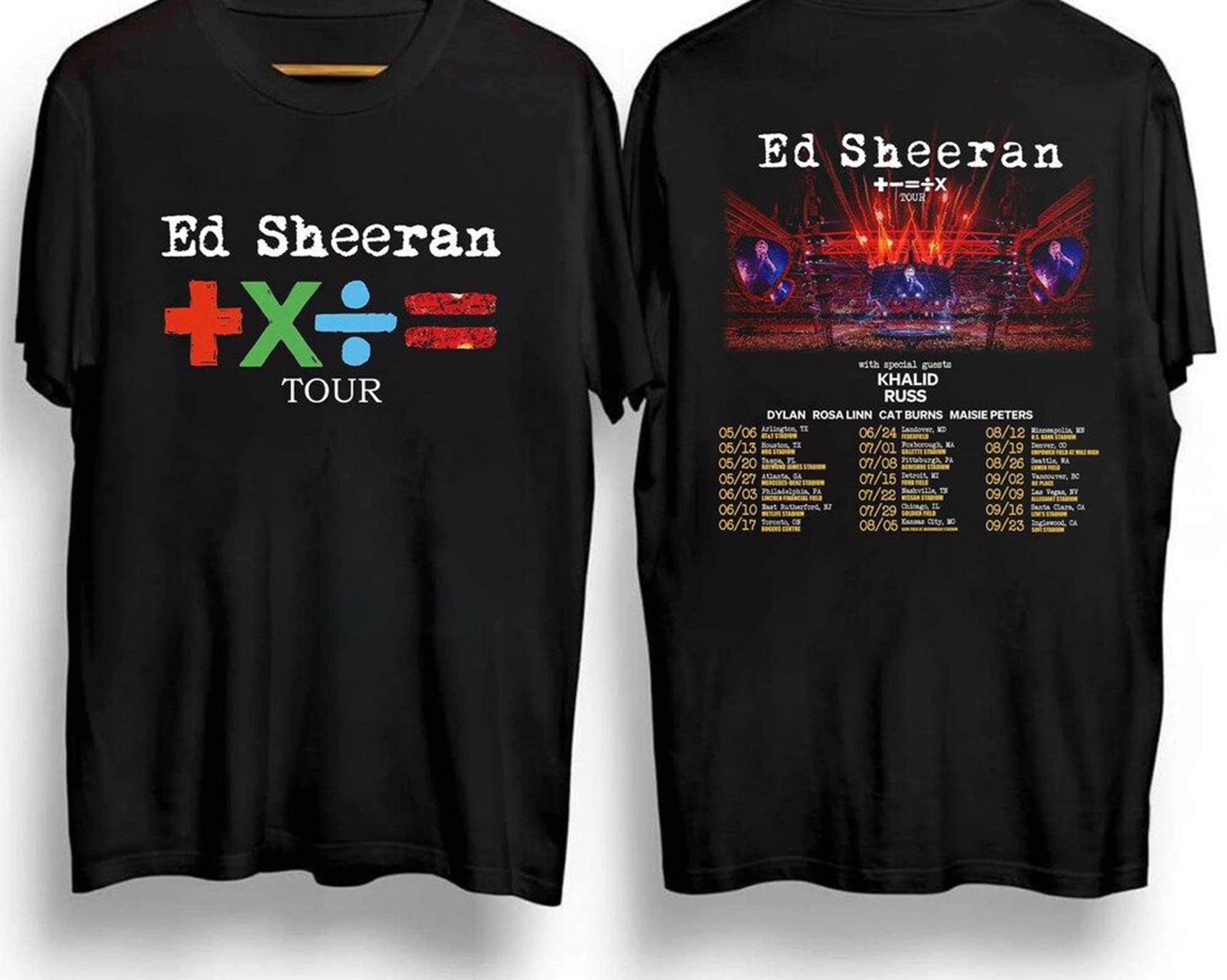 Mathematics Tour 2023 Ed Sheerran Merch T-Shirt, Mathematics Music World Tour 2023 T-Shirt