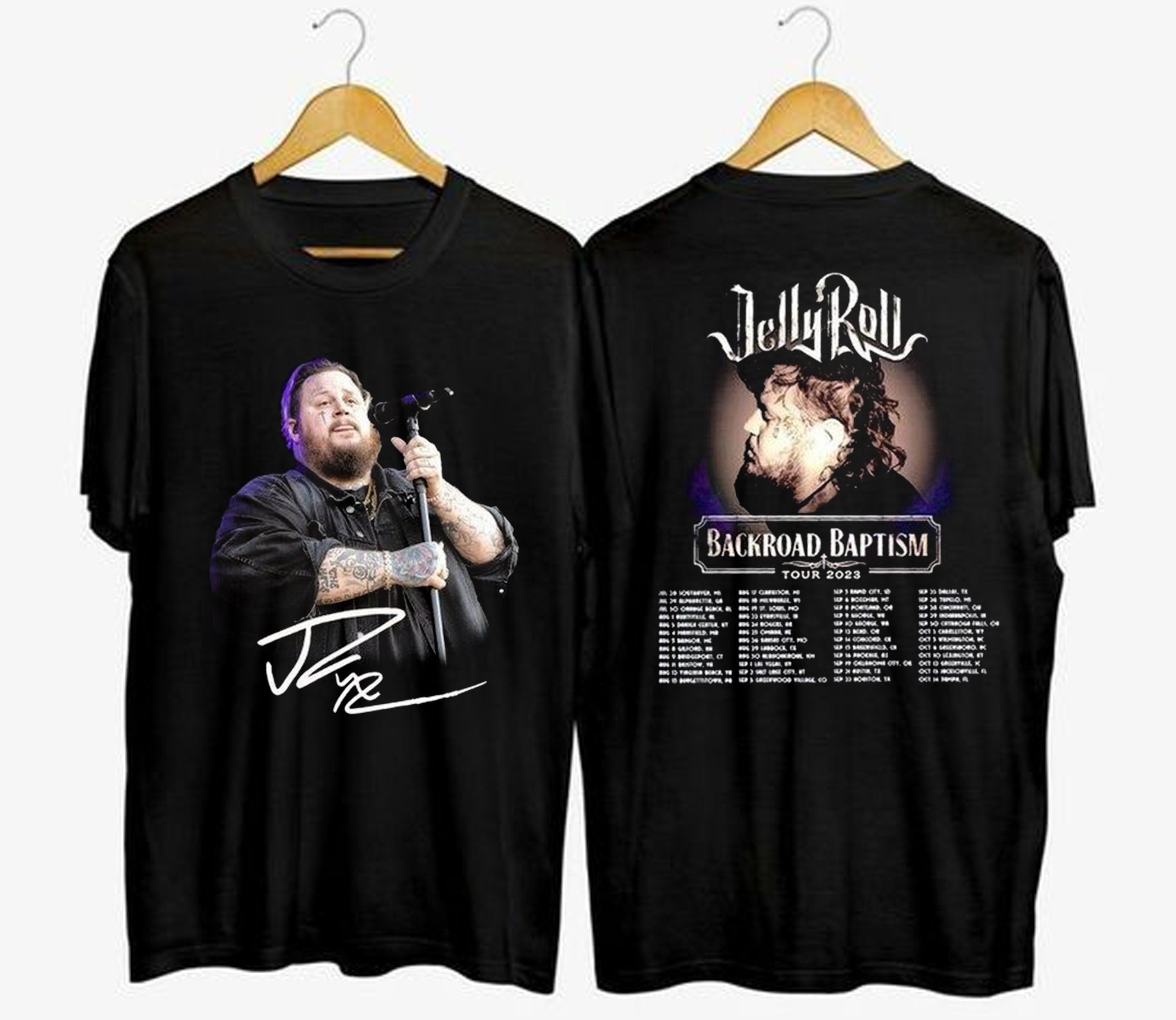 Jelly Roll 2023 Tour Shirt, Backroad Baptism Tour Shirt, Country Music Shirts