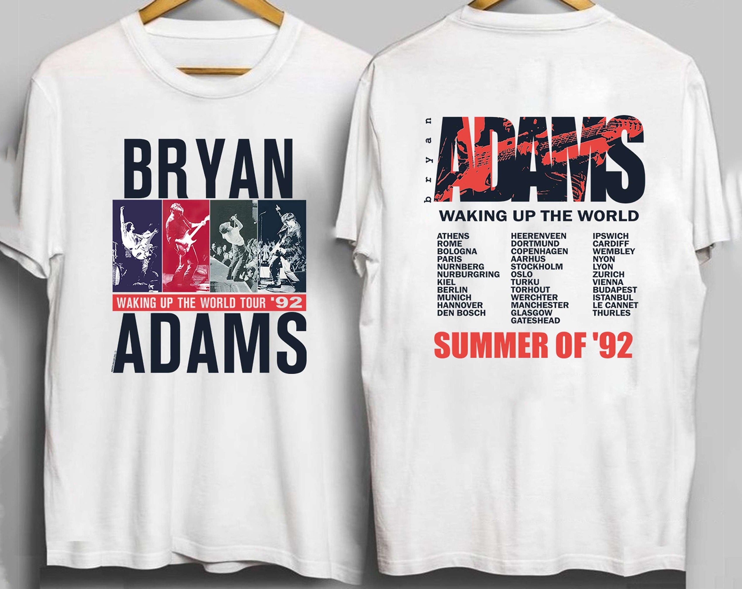 Vintage Bryan Adams So Happy Hurts Tour 2023 Dates Shirt, Bryan Adams Graphic Shirt