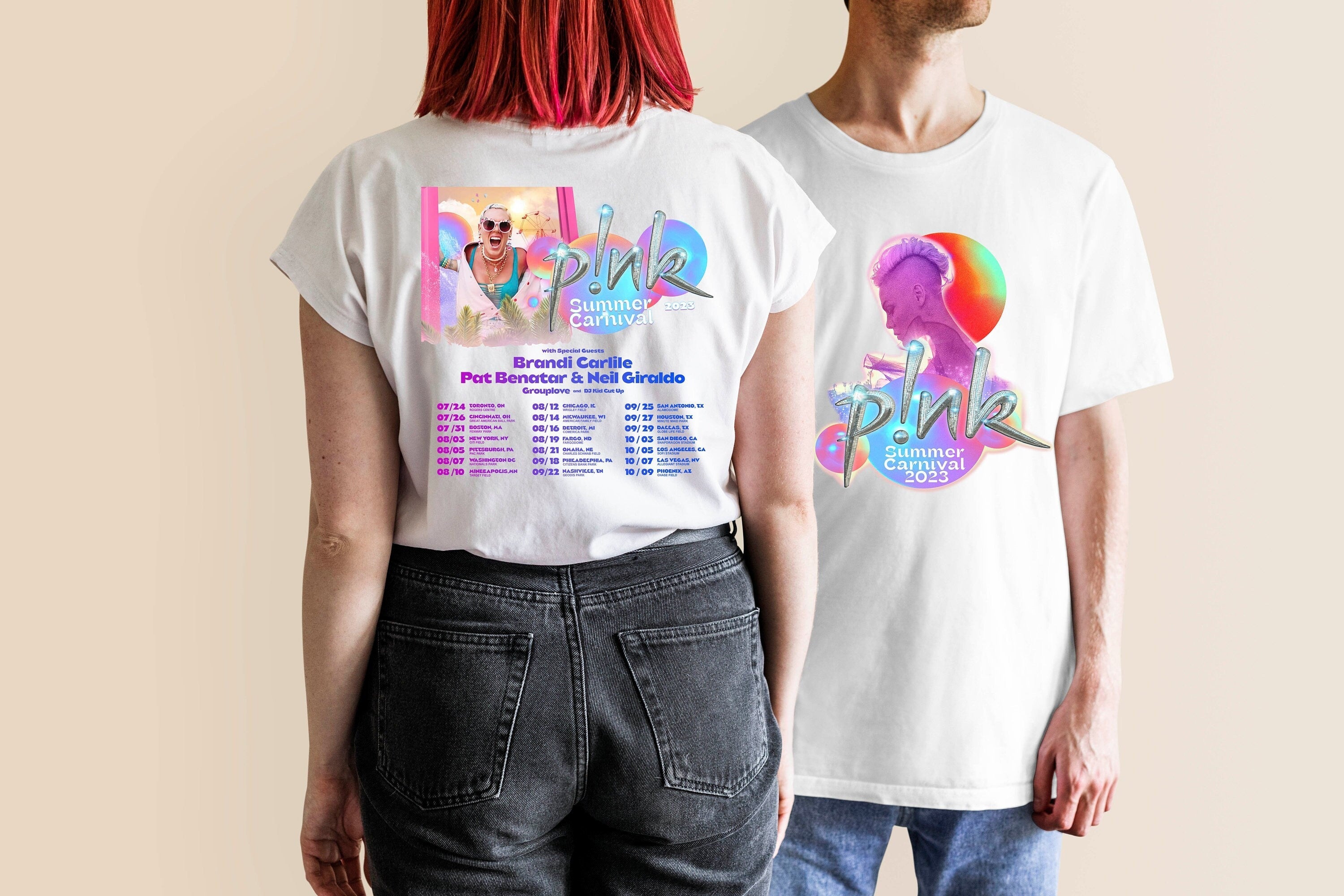 P!nk Pink Singer Summer Carnival 2023 Tour T-Shirt, Pink Tour Shirt, Music Tour 2023 Shirt
