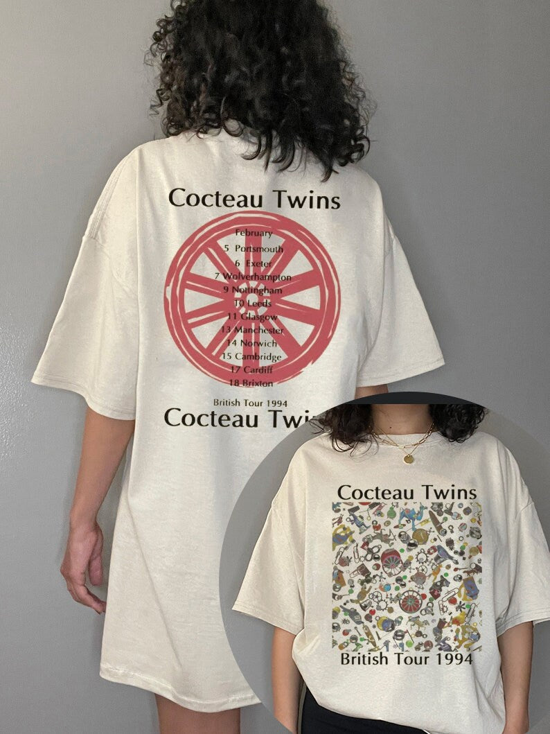 1994 Uk tour Cocteau Twins Tshirt, Cocteau Twins British Tour 1994 T-shirt