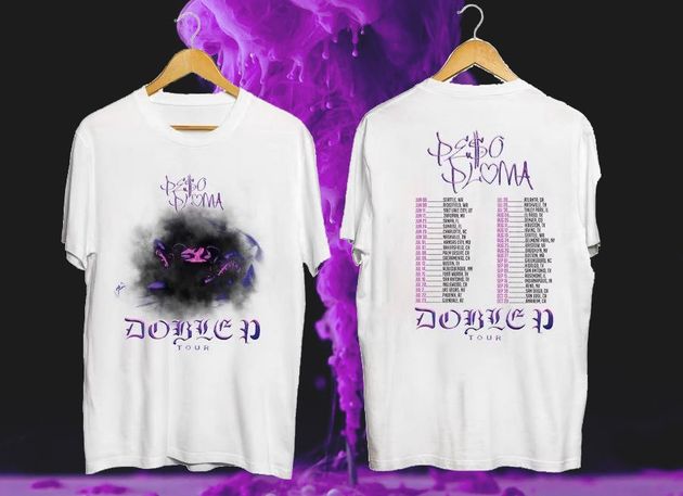 Peso Pluma Music Shirt, 2 Side Vintage tour Double P Tour 2023 Shirt, Peso Pluma 2023 Concert Shirt