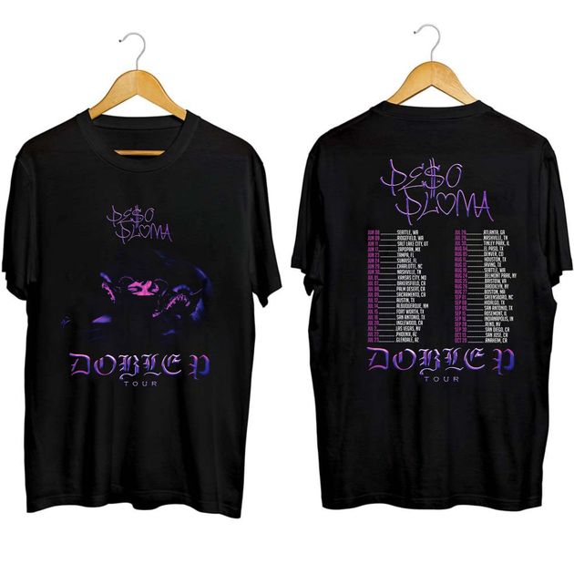 Peso Pluma Music Shirt, Peso Pluma Doble P Tour 2023 Shirt, Peso Pluma 2023 Concert Shirt