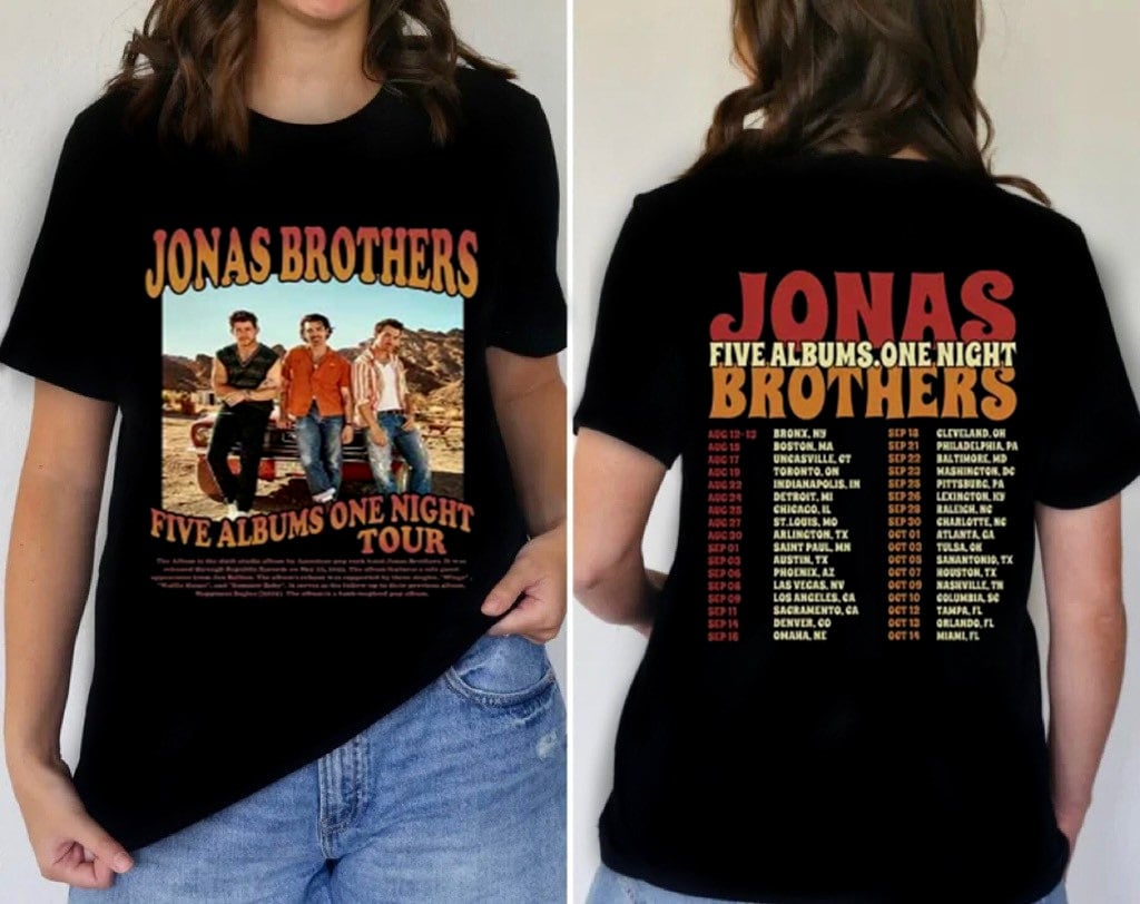 Jonas Brother Music Tour 2023 T-shirt