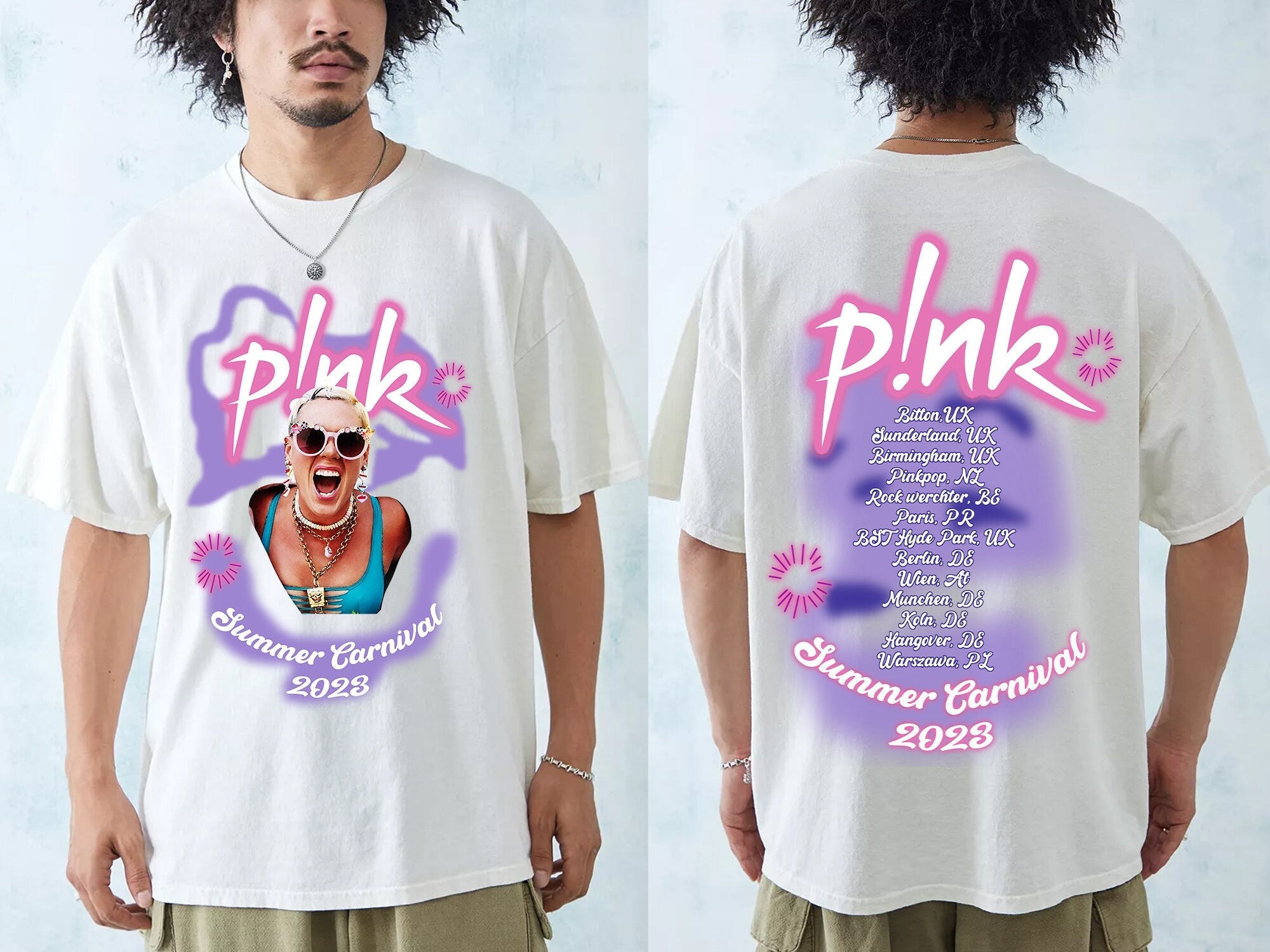 P!nk Summer Carnival Tour 2023 T-Shirt, P!nk Trustfall Album, Music Tour 2023 Vintage