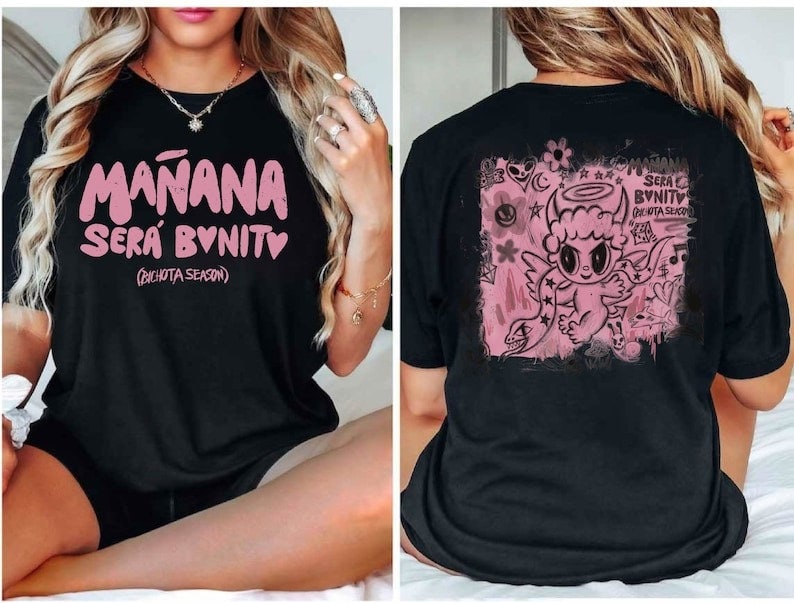 , Manana sera Bonito Black Shirt,La Bichota BlackShirt,Bichota