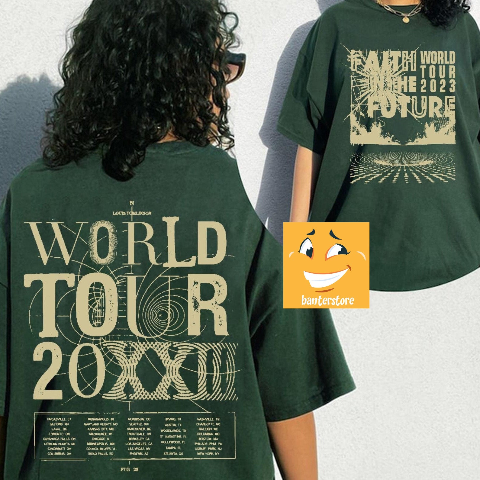 2sides Faith In The Future World Tour 2023 T-shirt, North America Louis Tomlinson Shirt