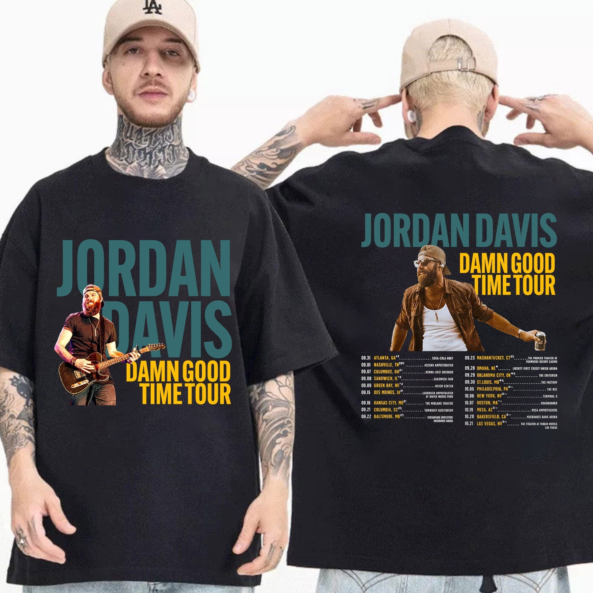 Jordan Davis Country Music Png, Jordan Davis Damn Good Time Tour 2023