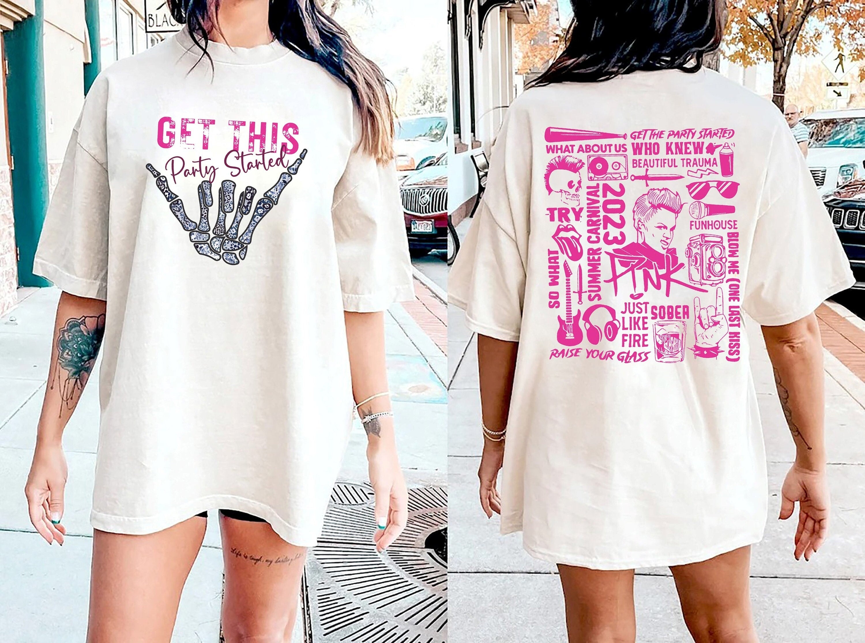 Pink Tour Get This Party Started Shirt, Music Tour 2023 Shirt