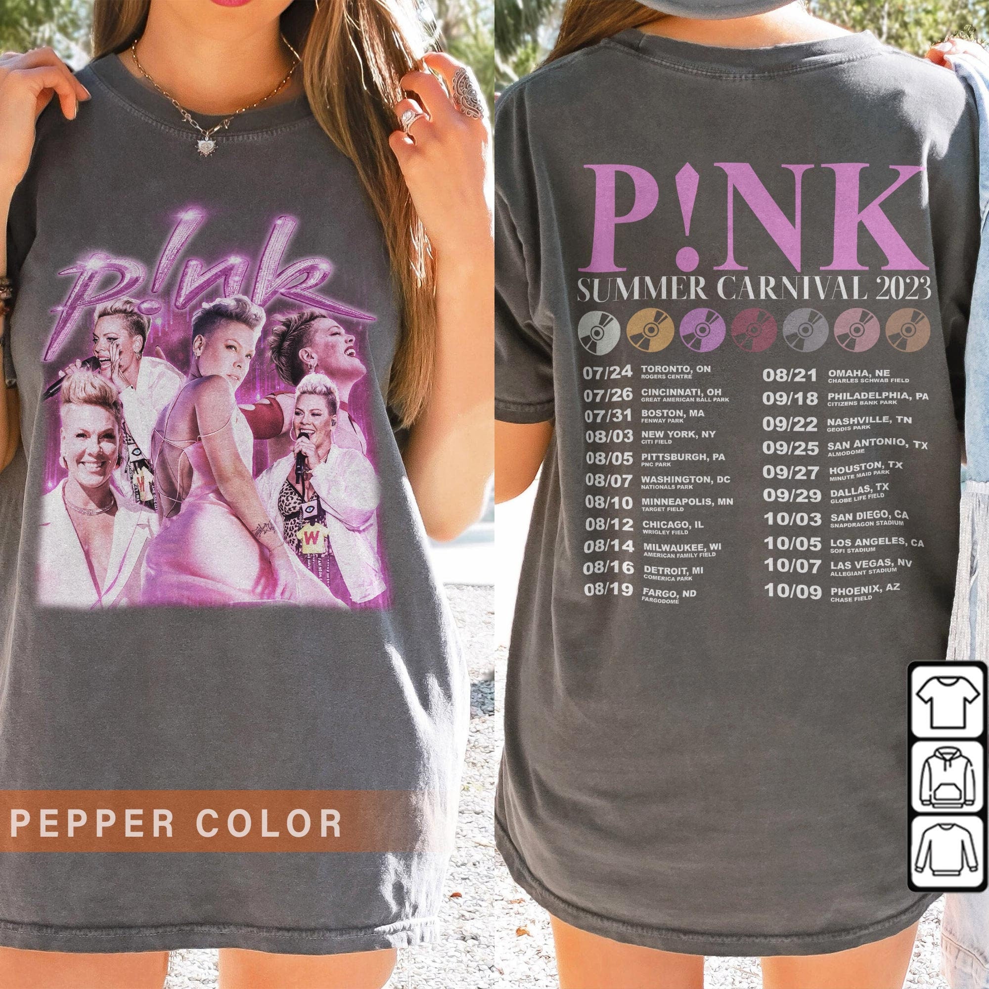 P!nk Music Shirt, Trustfall Album Shirt Pink Singer Summer Carnival 2023 Tour Pink Shirt