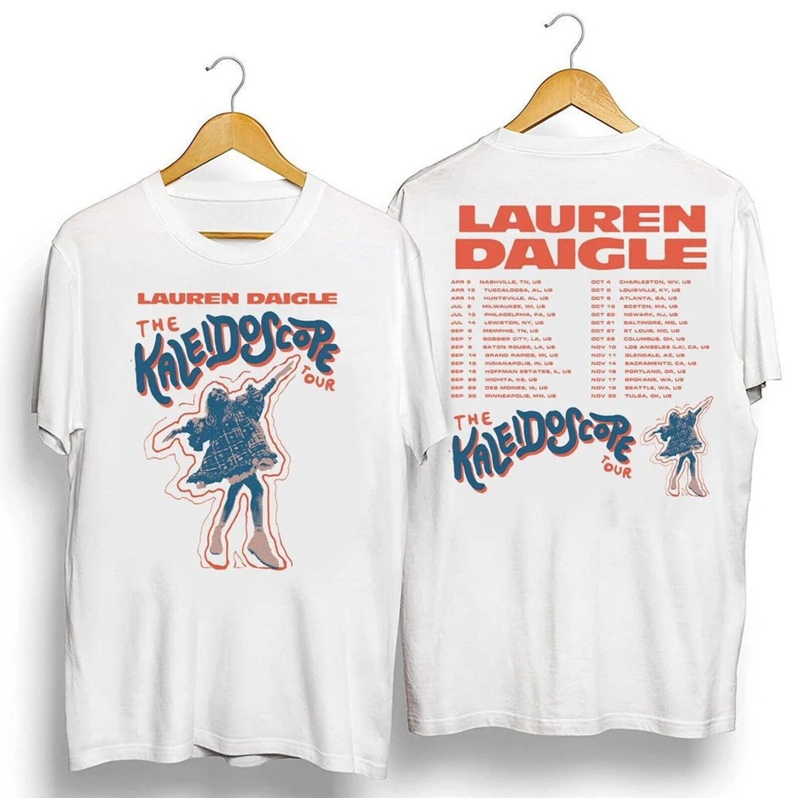 Lauren Daigle 2023 Tour The Kaleidoscope Tour Concert Music T-Shirt Unisex Gift