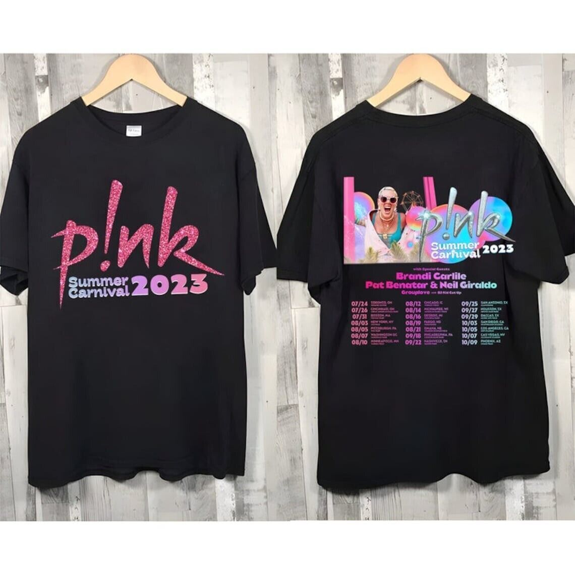 Pink Singer Tour 2023 Summer Nk T-Shirt Album Trustfall Concert Music