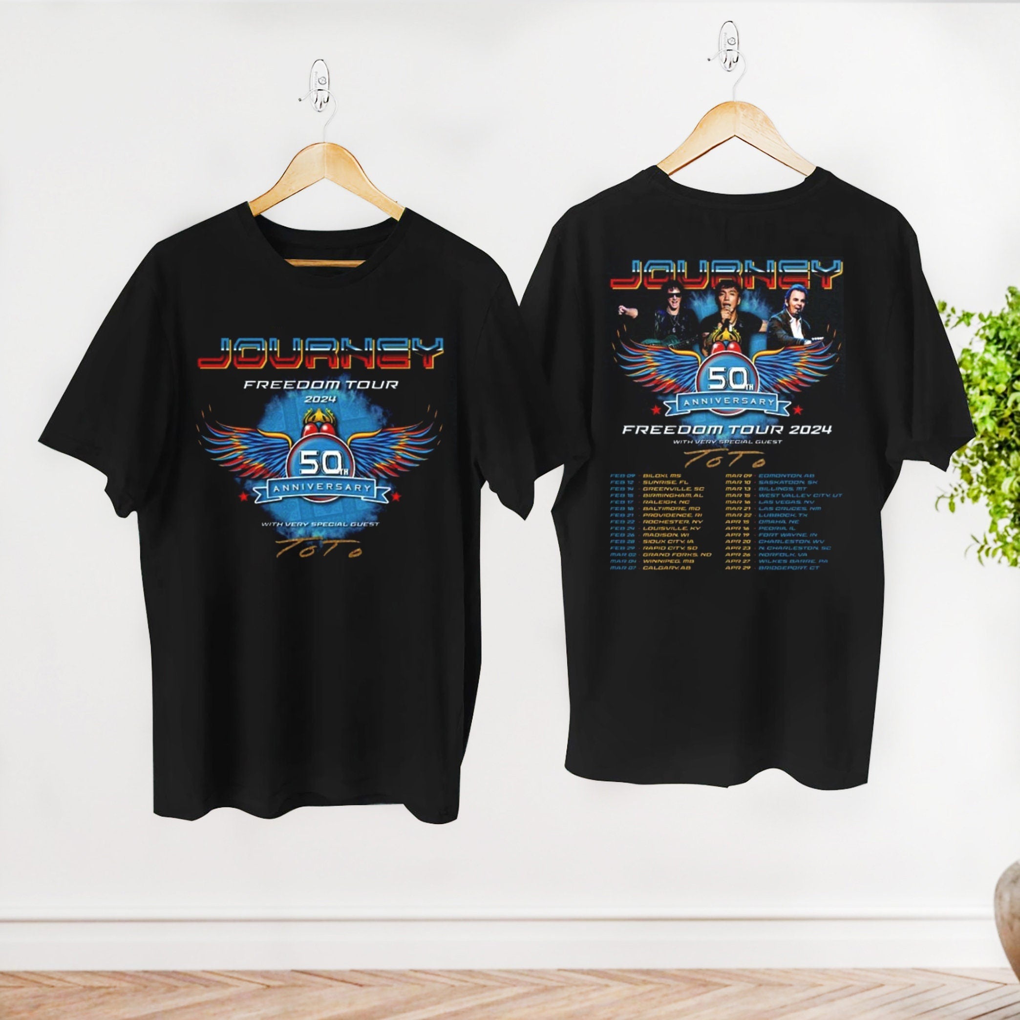 2024 Freedom Tour Journey Band Shirt, Rock Band Journey Fan Gift Shirt,