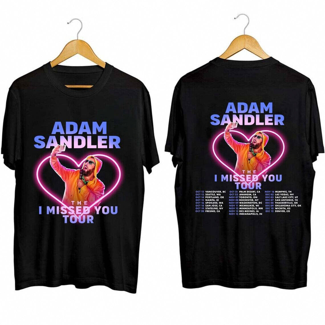 Adam Sandler The I Missed You Tour 2023 T-Shirt