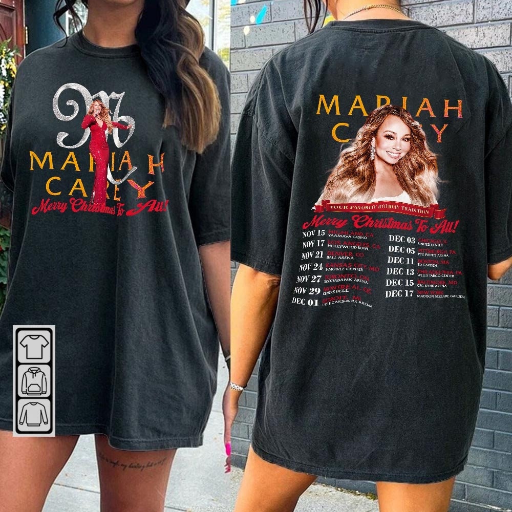 Mariah Carey 2023 All I Want To Christmas Music Shirt, Bootleg Merry Christmas Vintage