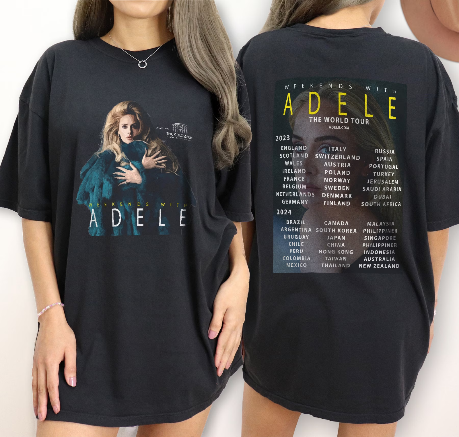 Adele Weekends With Adele Tour 2023 2024 T-Shirt