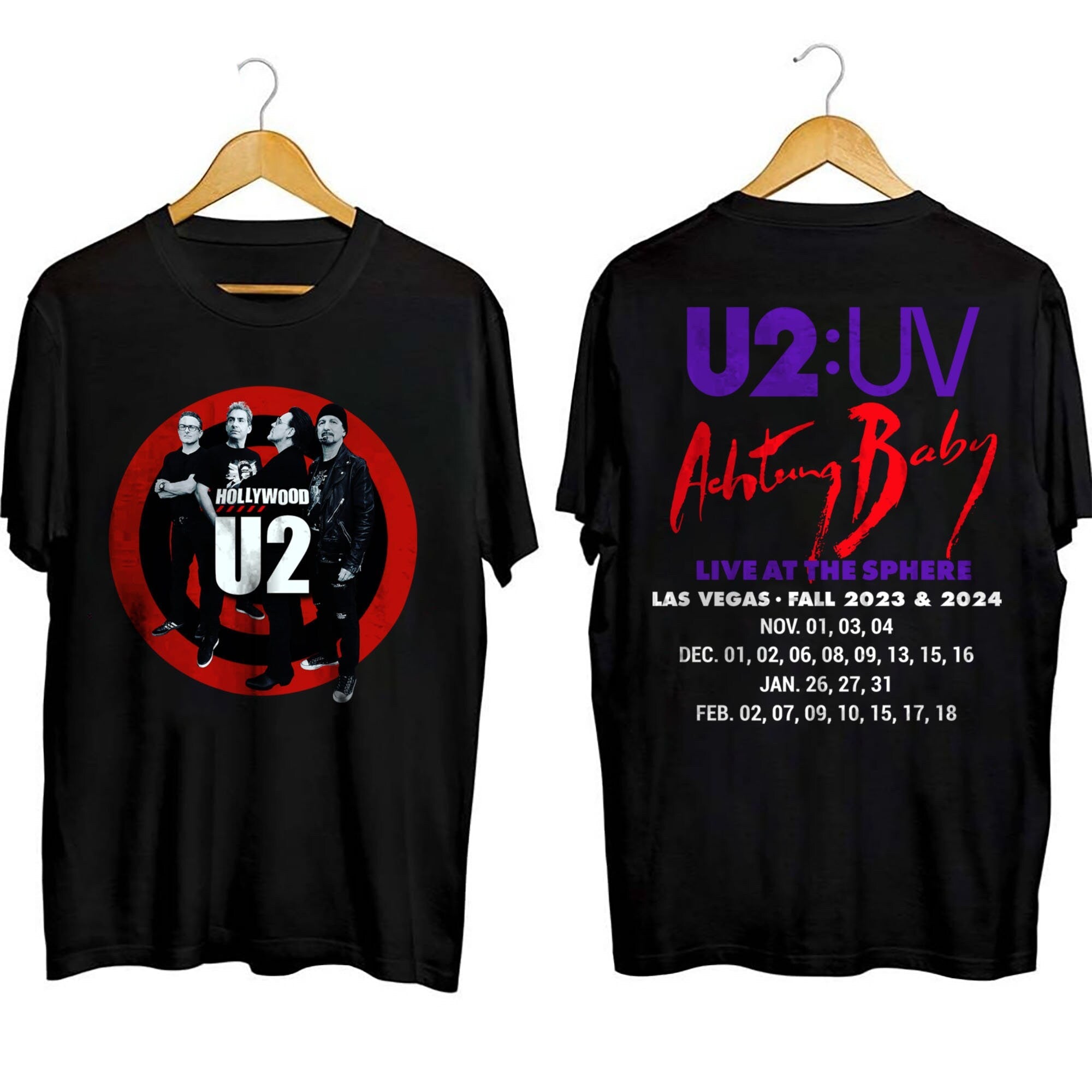 U2 Music Band shirts Achtung Baby Tour 2023 shirts, World Music Tour shirts