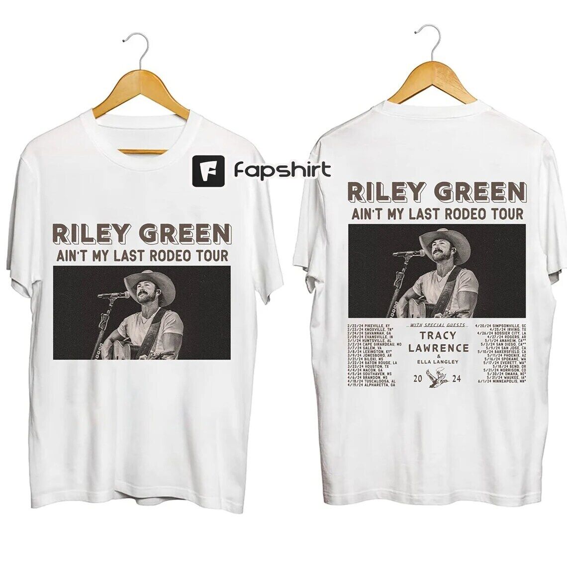 Riley Green Ain't My Last Rodeo Tour 2024 Country Music T-Shirt