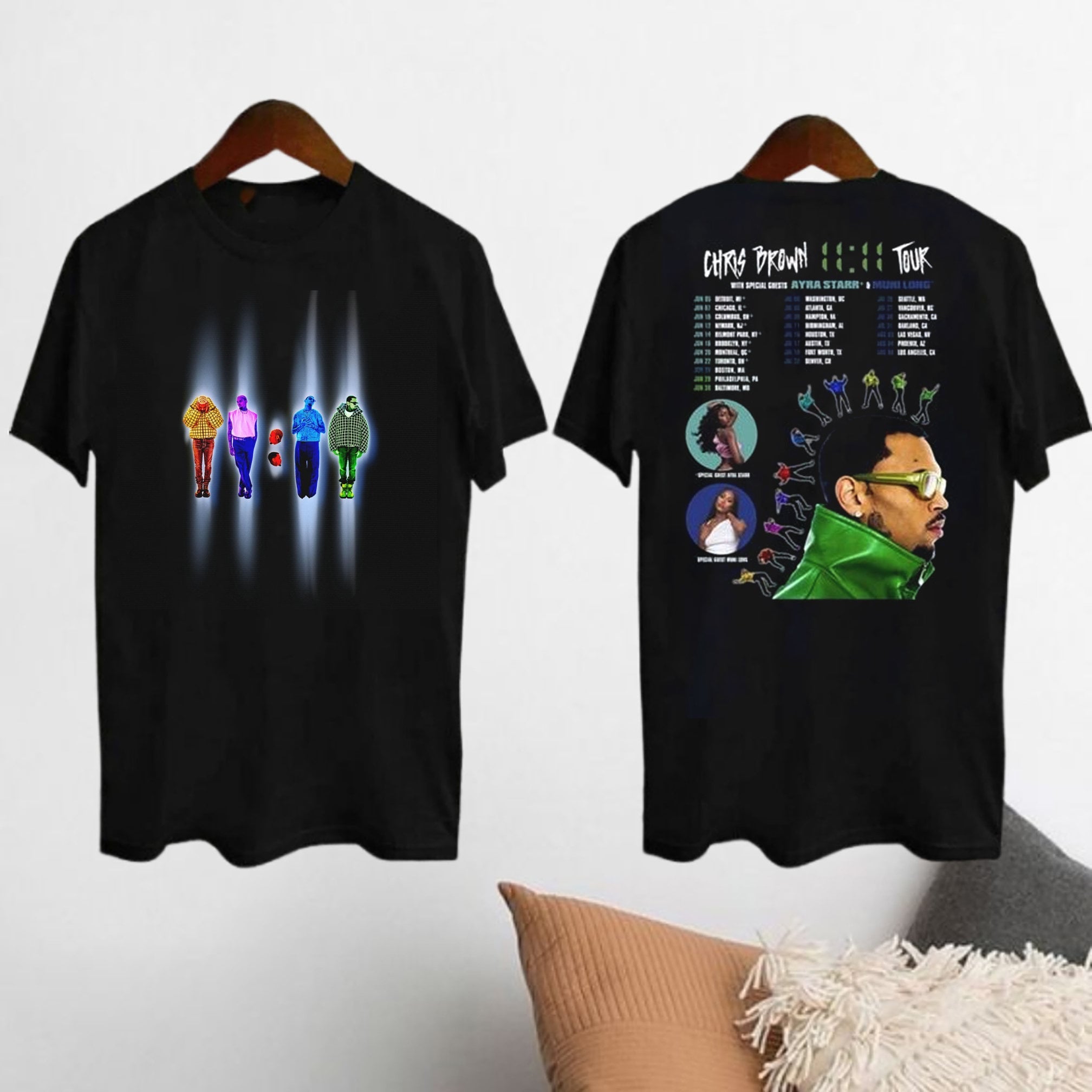 11:11 Tour Chris Brown 2024 Shirt, Chris Brown Fan Shirt, Chris Brown 2024 Concert Shirt