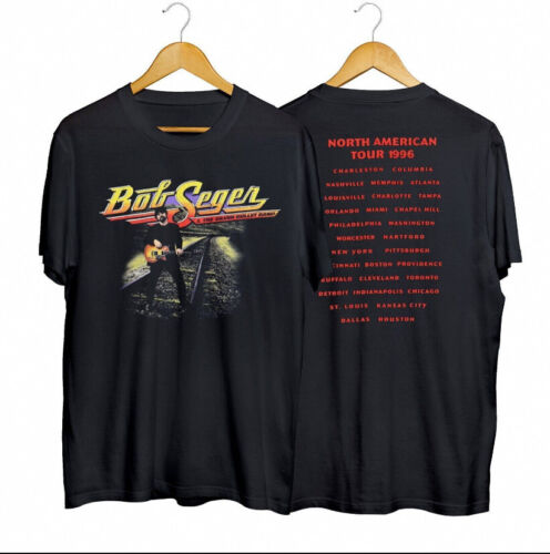 1996 bob seger & the silver bullet music band tour t-shirt gift fans
